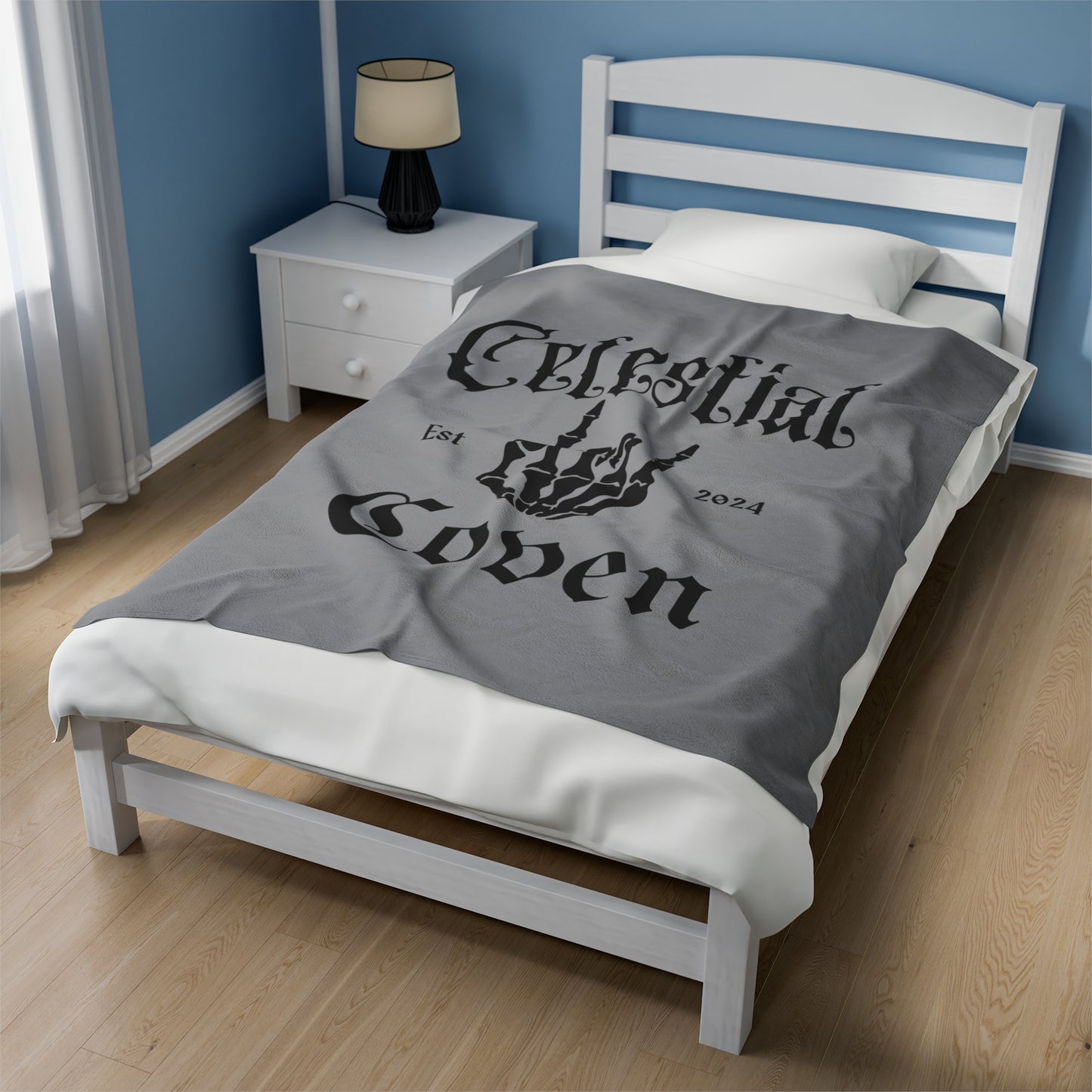 Celestial Coven Velveteen Plush Blanket
