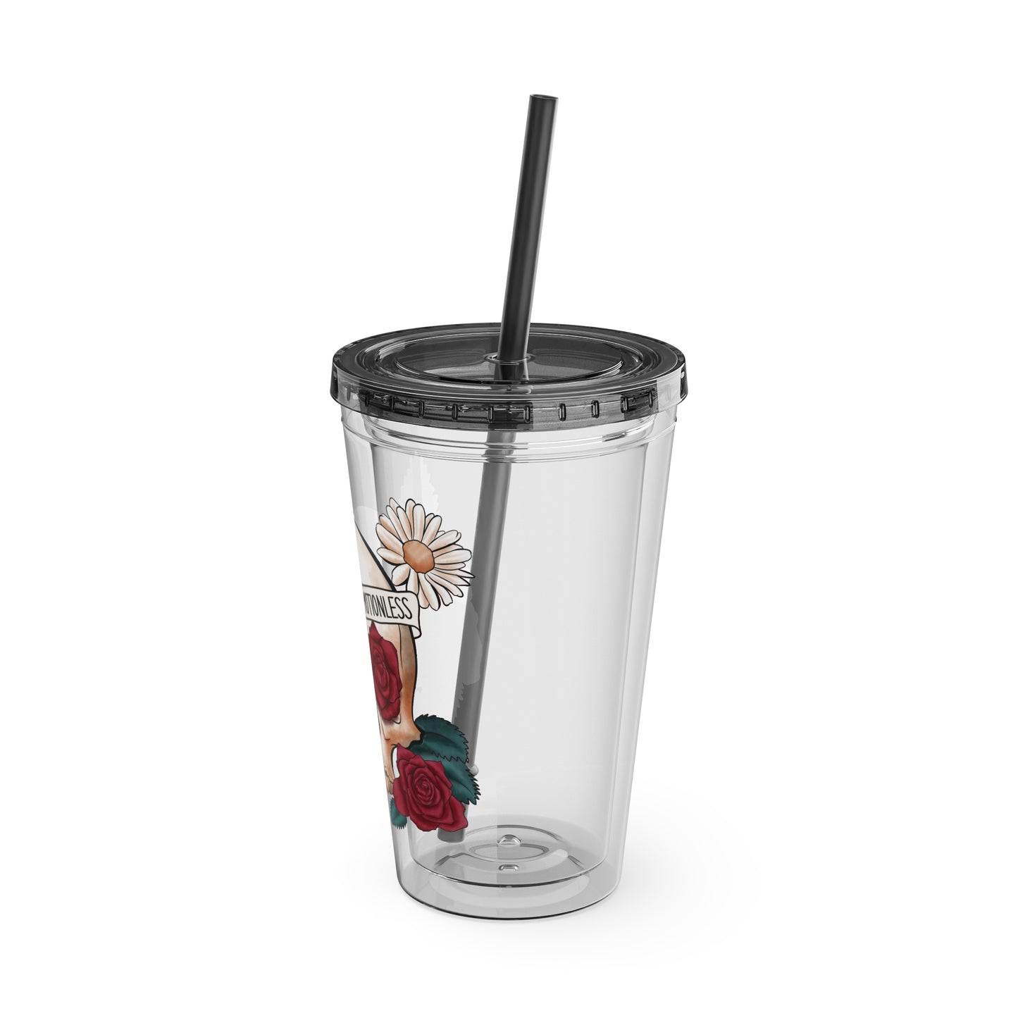 Kinda Emotional/Emotionless Sunsplash Tumbler with Straw, 16oz