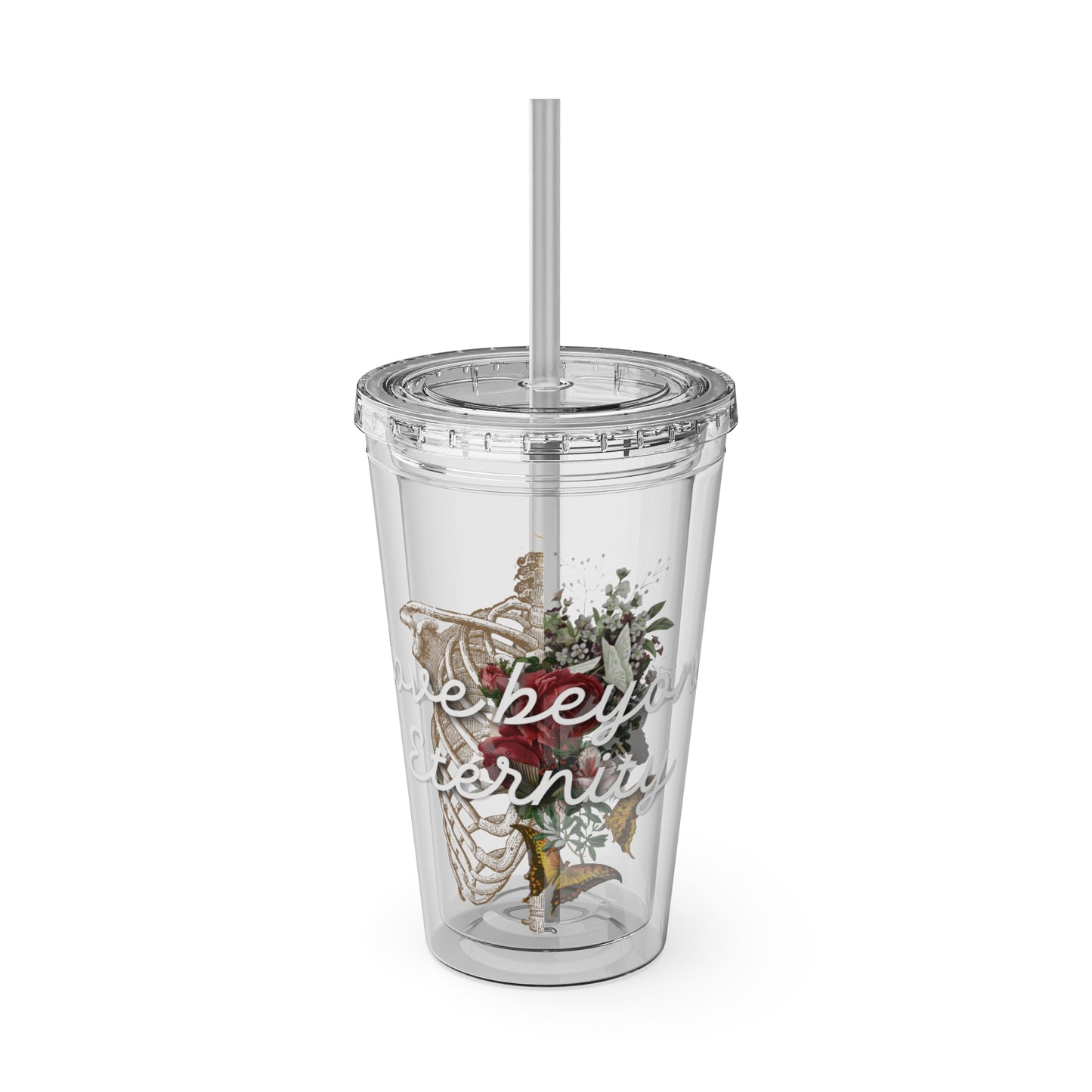 Love Beyond Eternity Sunsplash Tumbler with Straw, 16oz