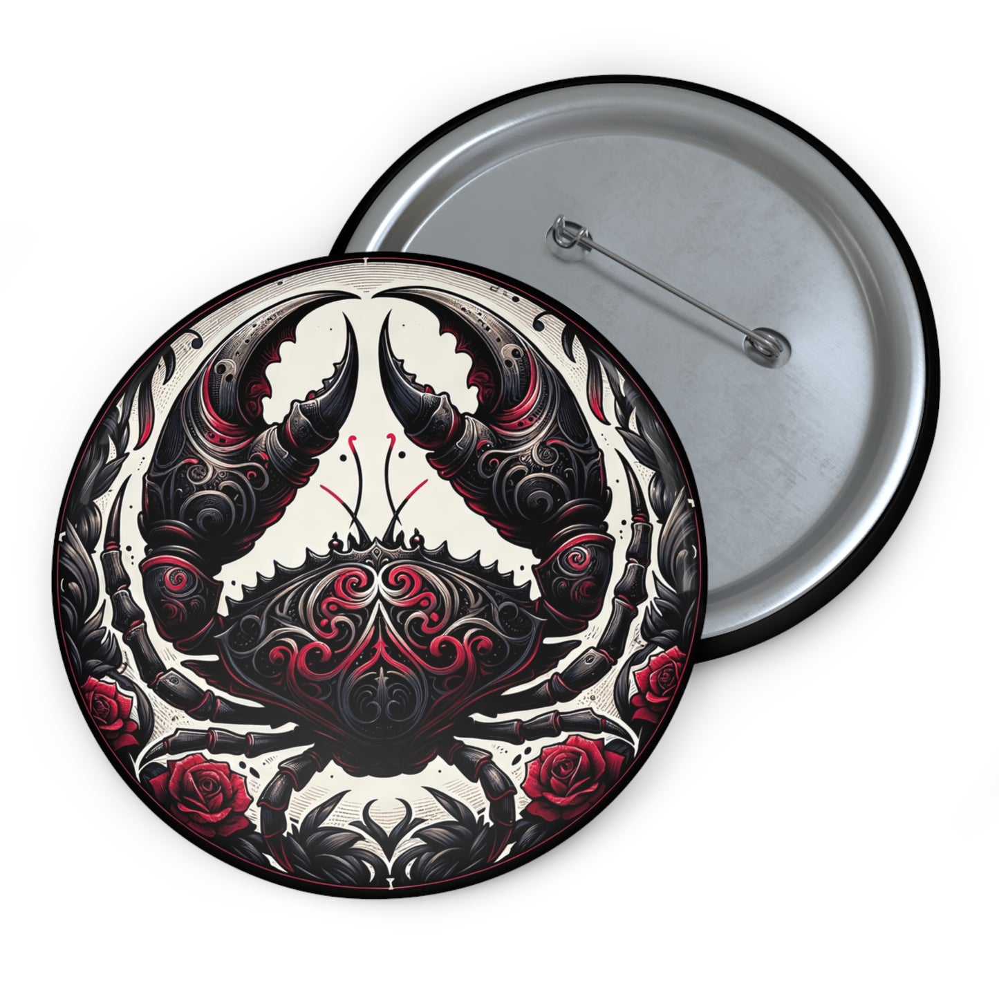Zodiac Cancer Pin Button
