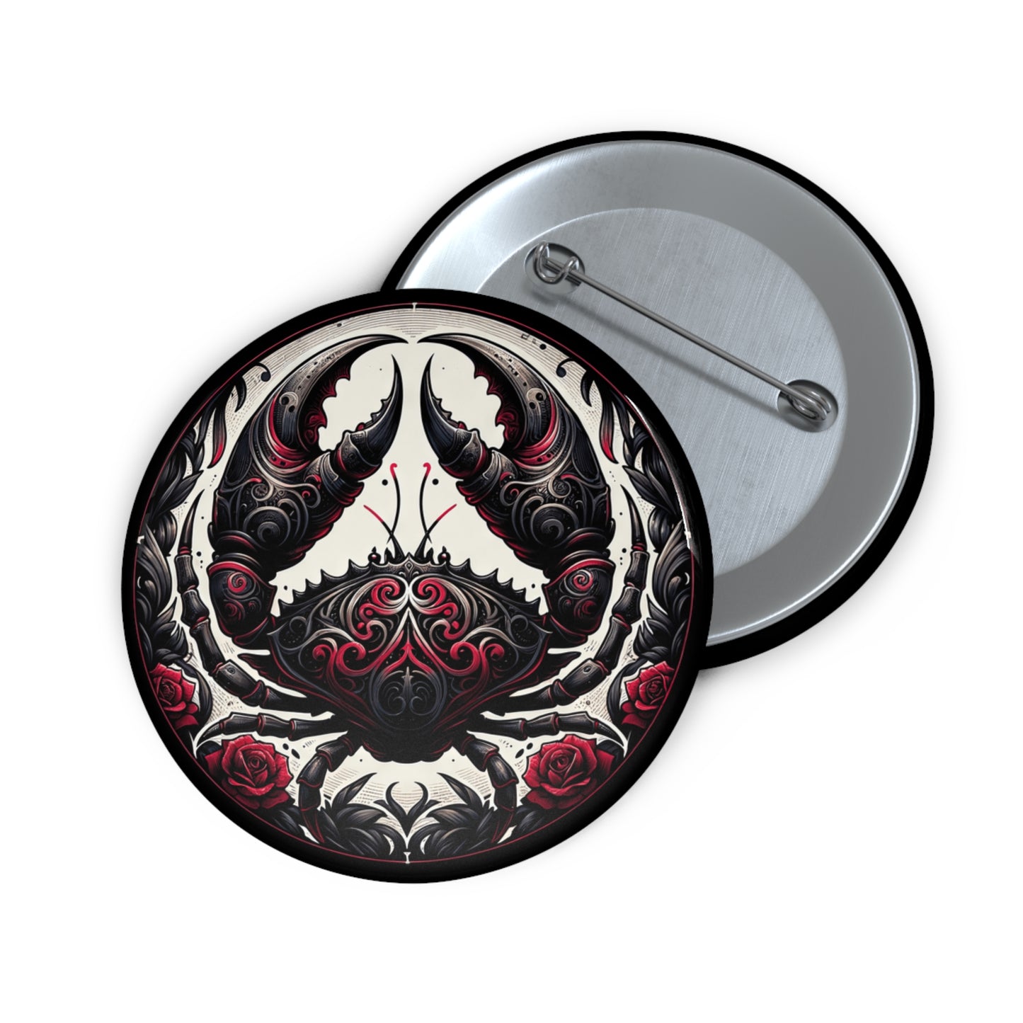 Zodiac Cancer Pin Button