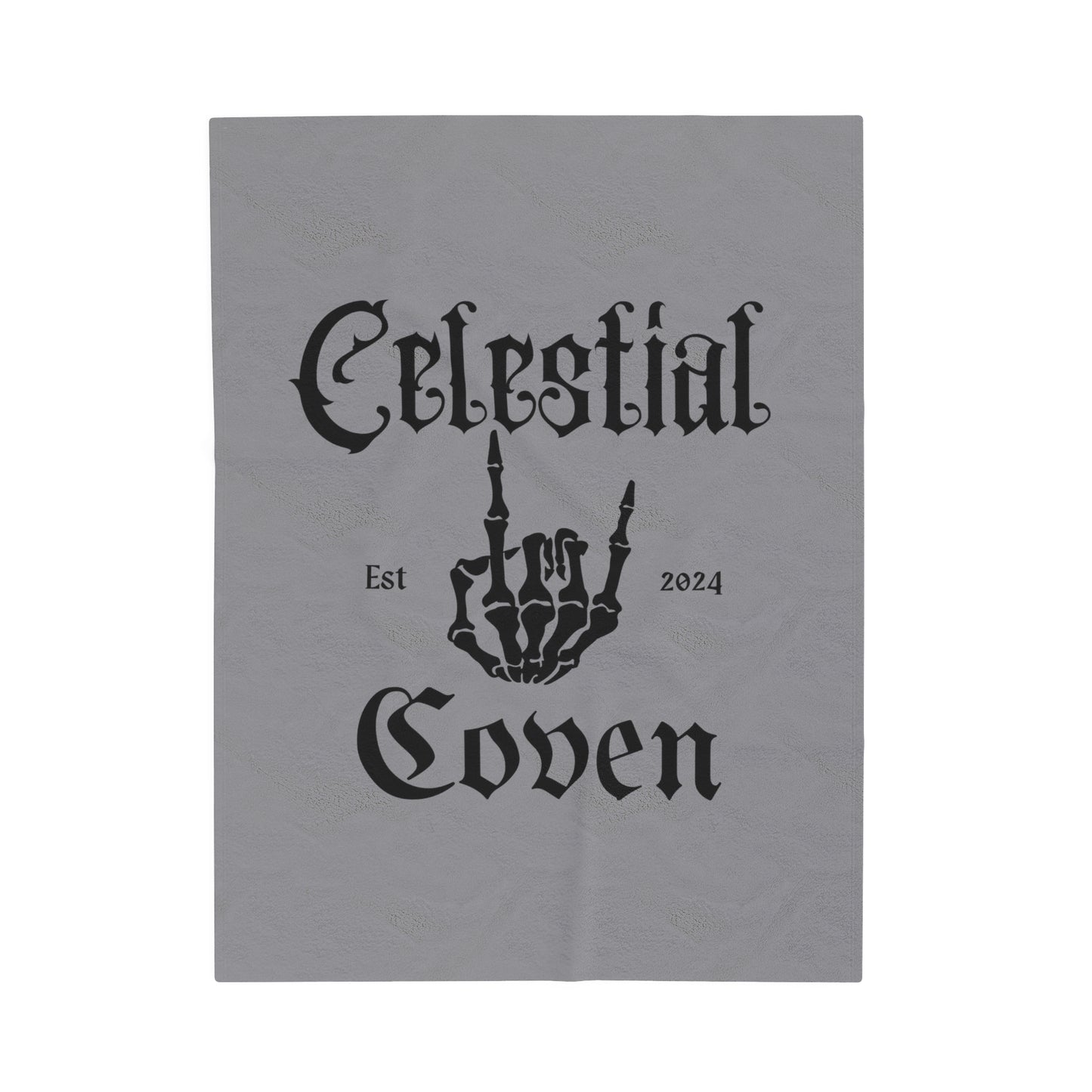 Celestial Coven Velveteen Plush Blanket