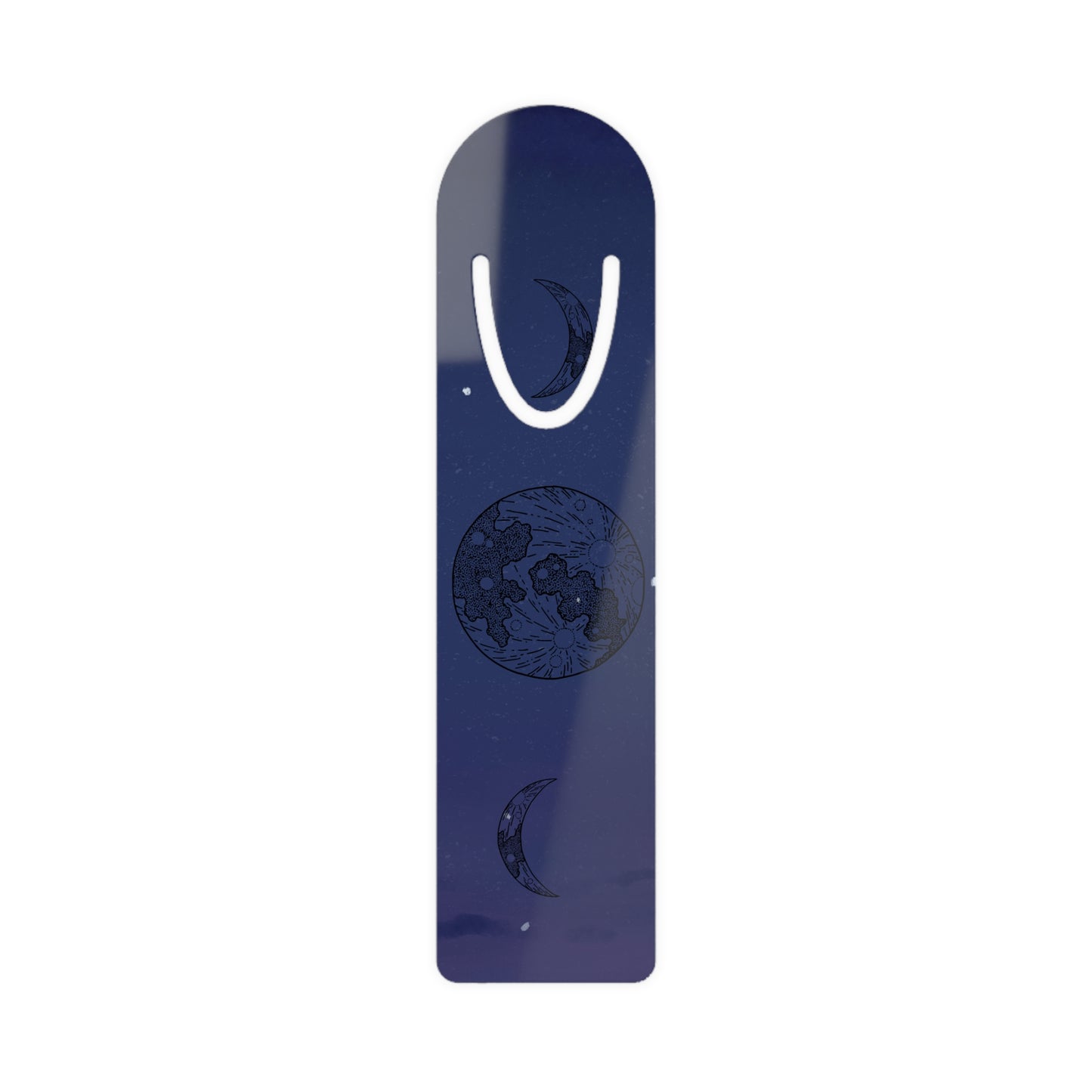 Navy Moon Bookmark