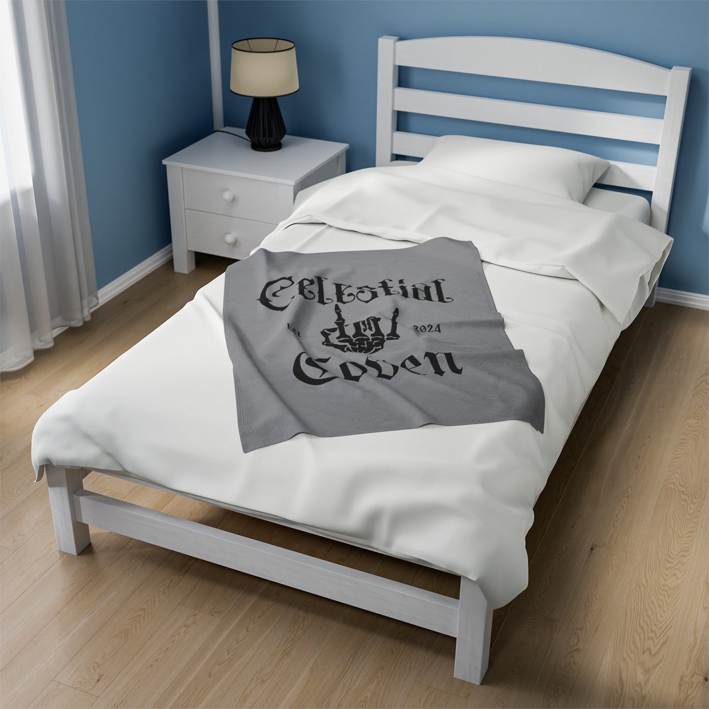 Celestial Coven Velveteen Plush Blanket
