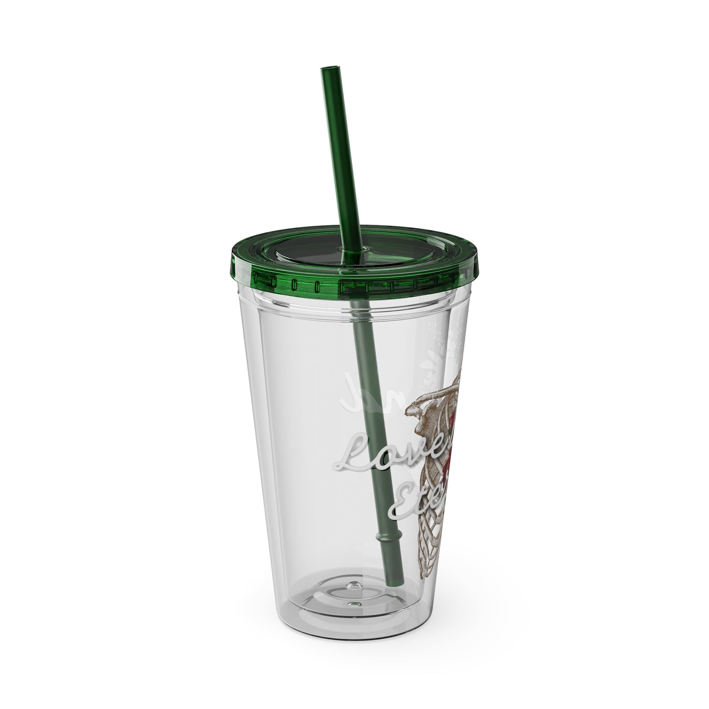 Love Beyond Eternity Sunsplash Tumbler with Straw, 16oz