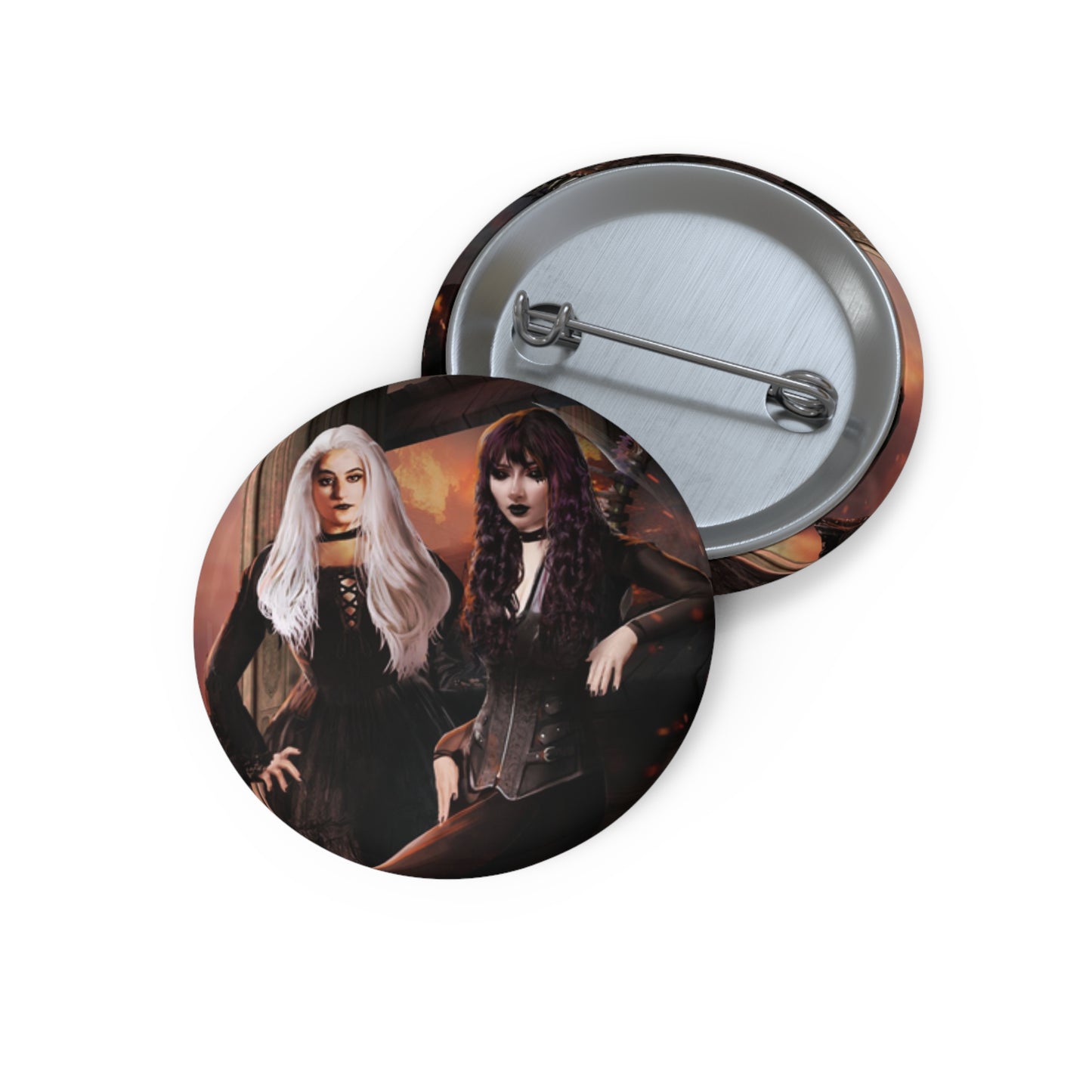 Death & Misery in Hell Pin Button
