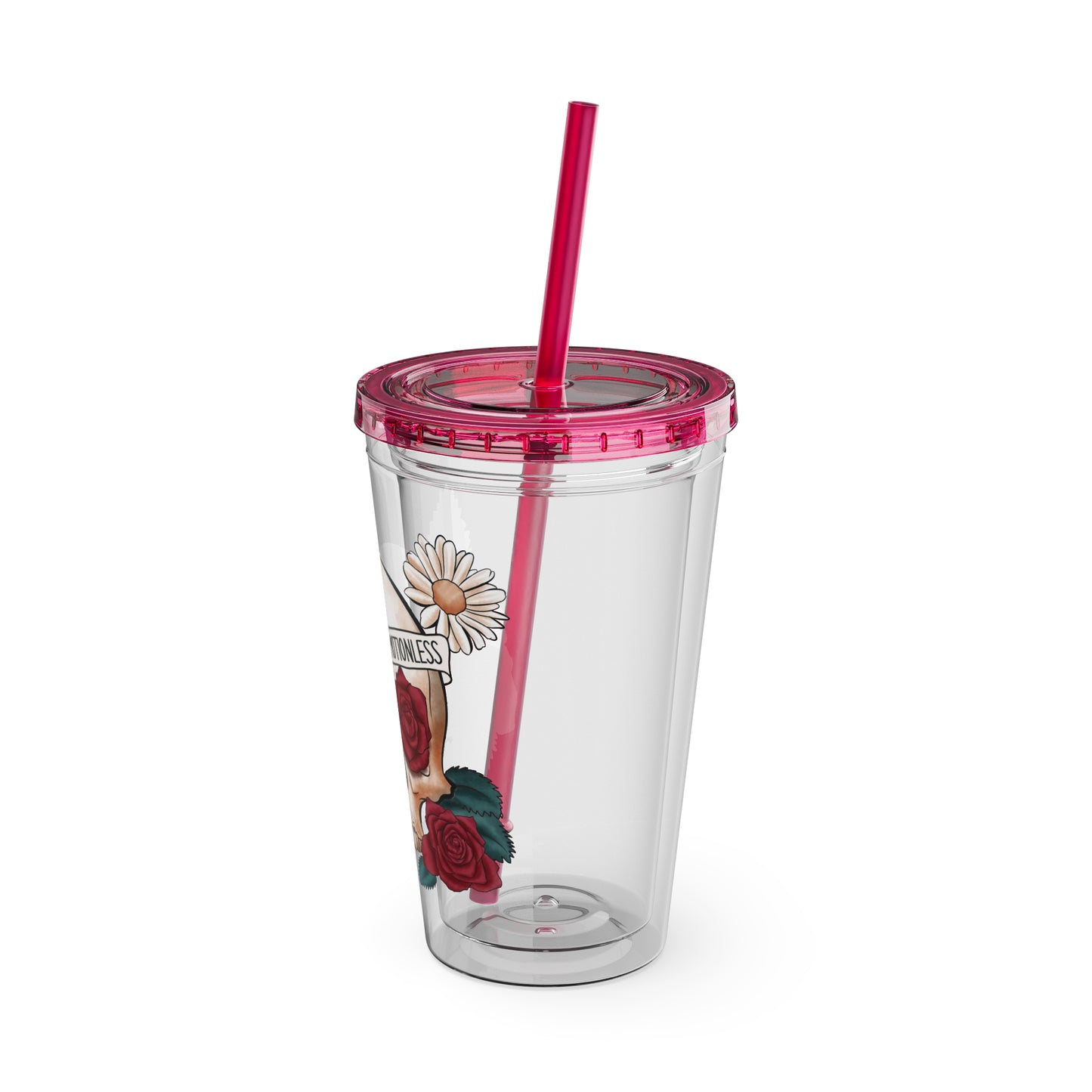 Kinda Emotional/Emotionless Sunsplash Tumbler with Straw, 16oz