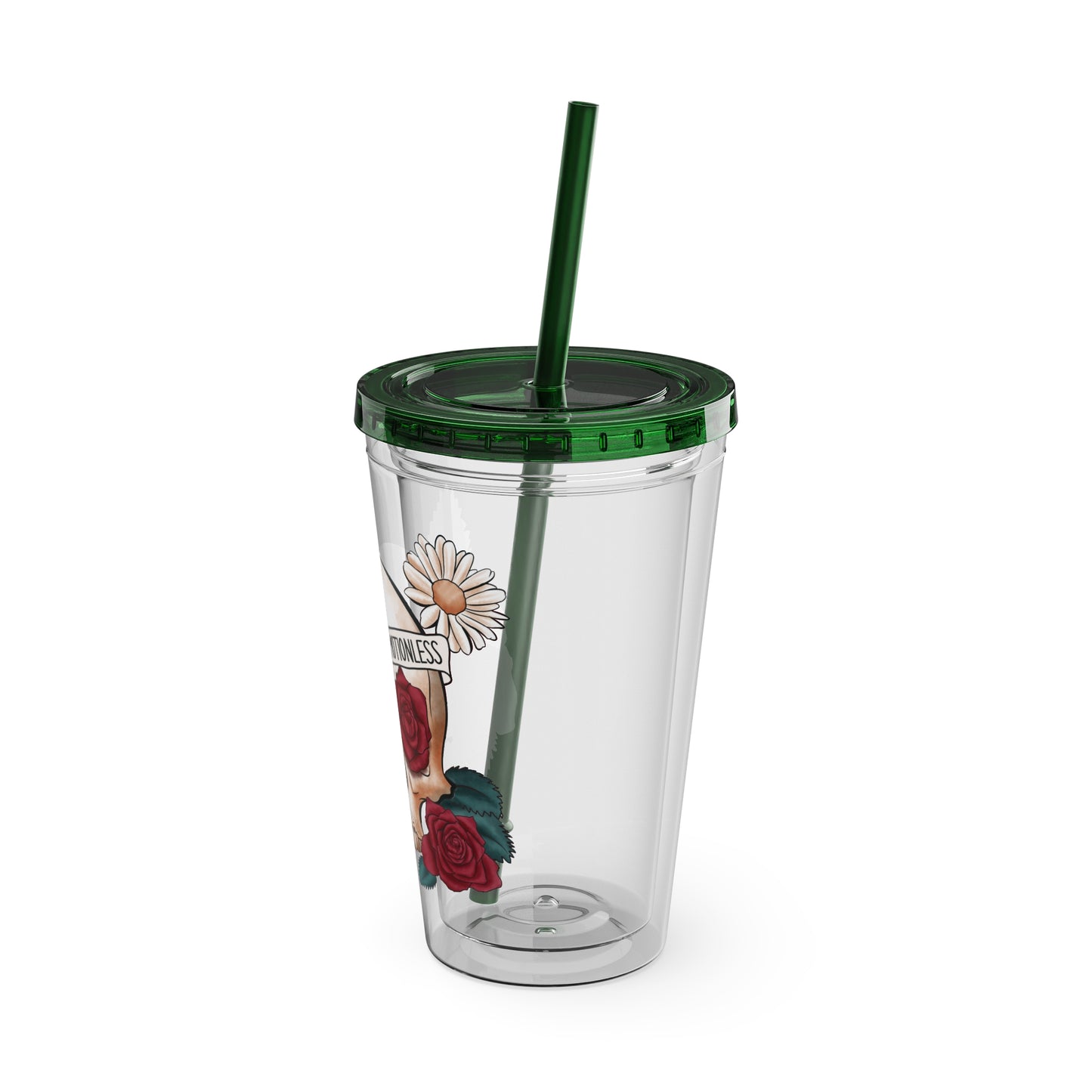 Kinda Emotional/Emotionless Sunsplash Tumbler with Straw, 16oz