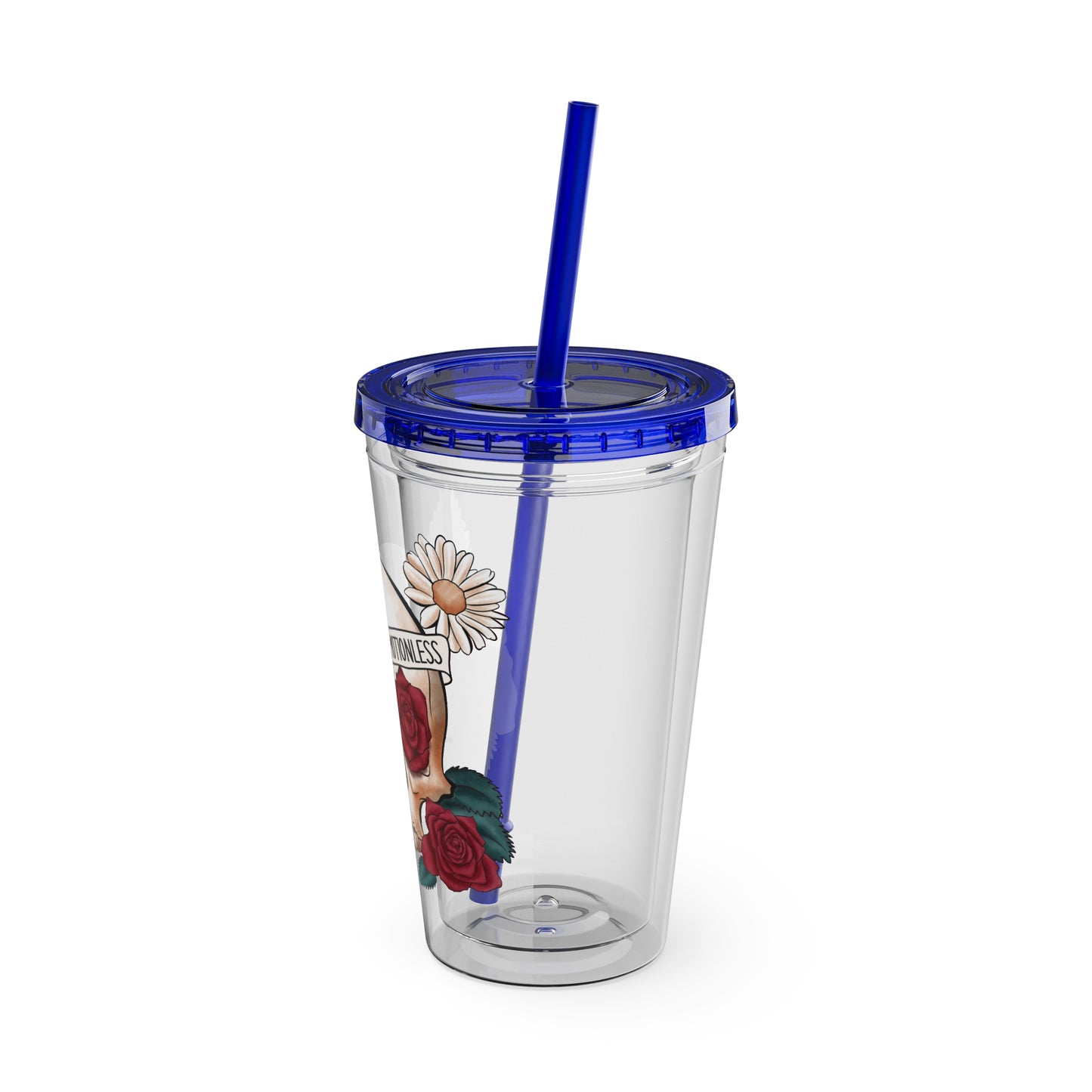Kinda Emotional/Emotionless Sunsplash Tumbler with Straw, 16oz