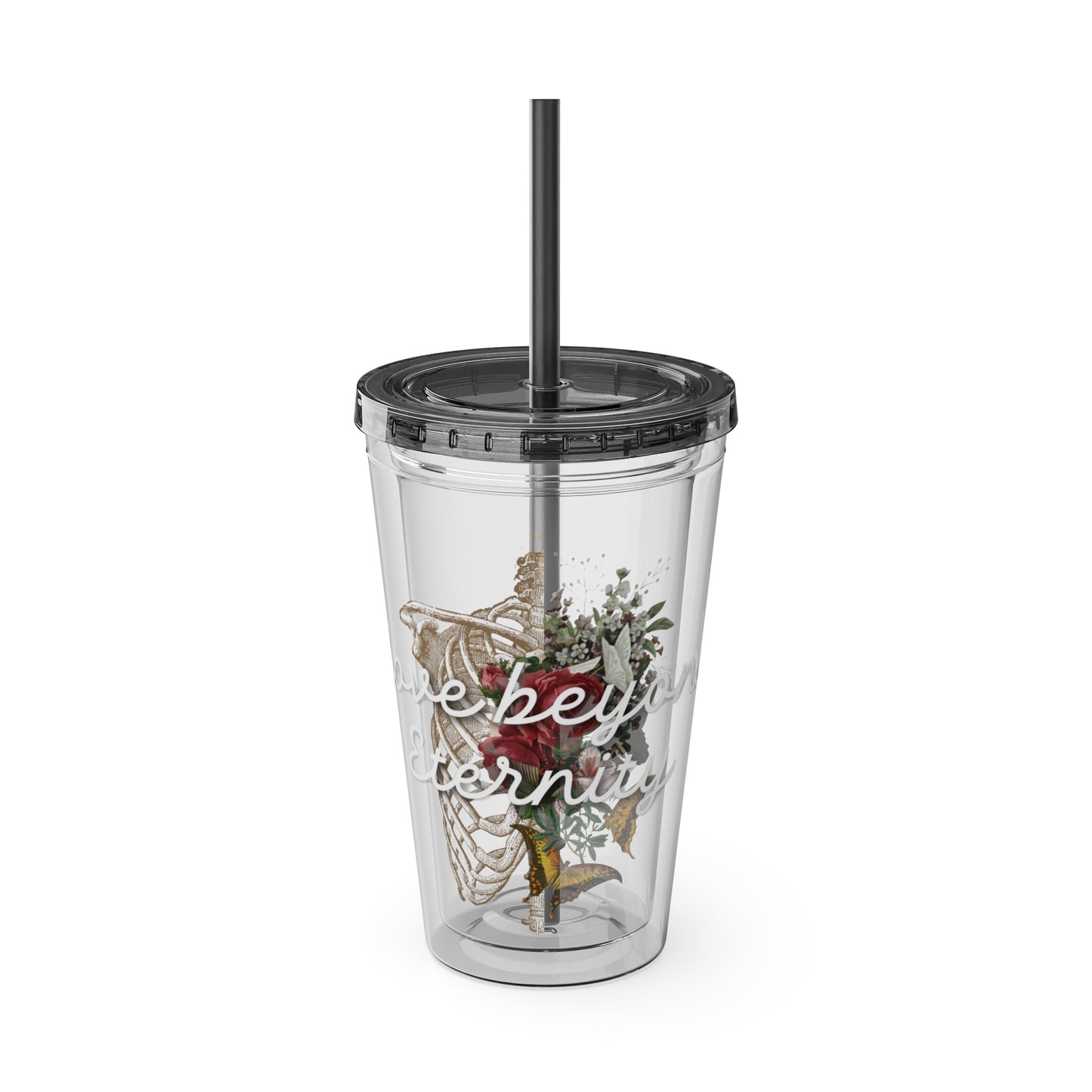 Love Beyond Eternity Sunsplash Tumbler with Straw, 16oz
