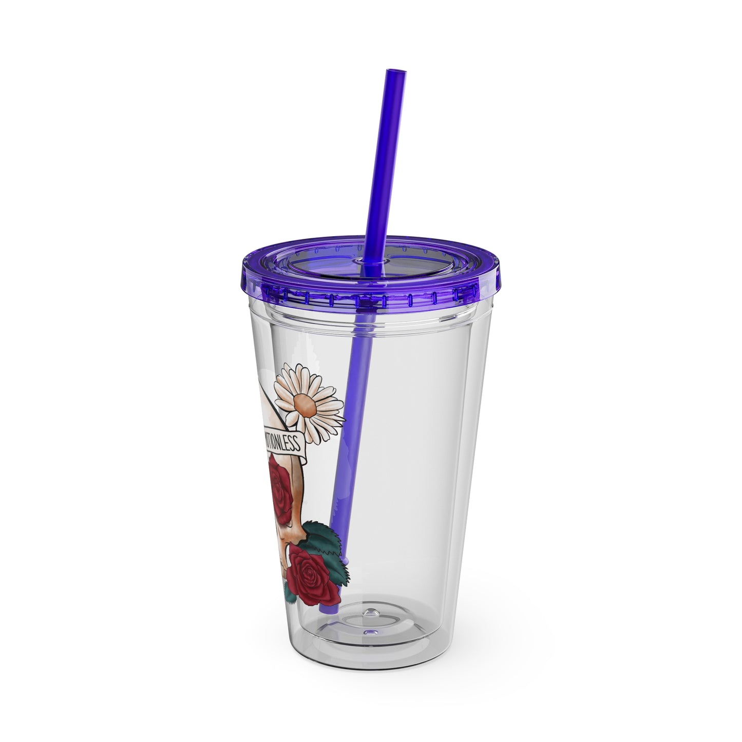 Kinda Emotional/Emotionless Sunsplash Tumbler with Straw, 16oz