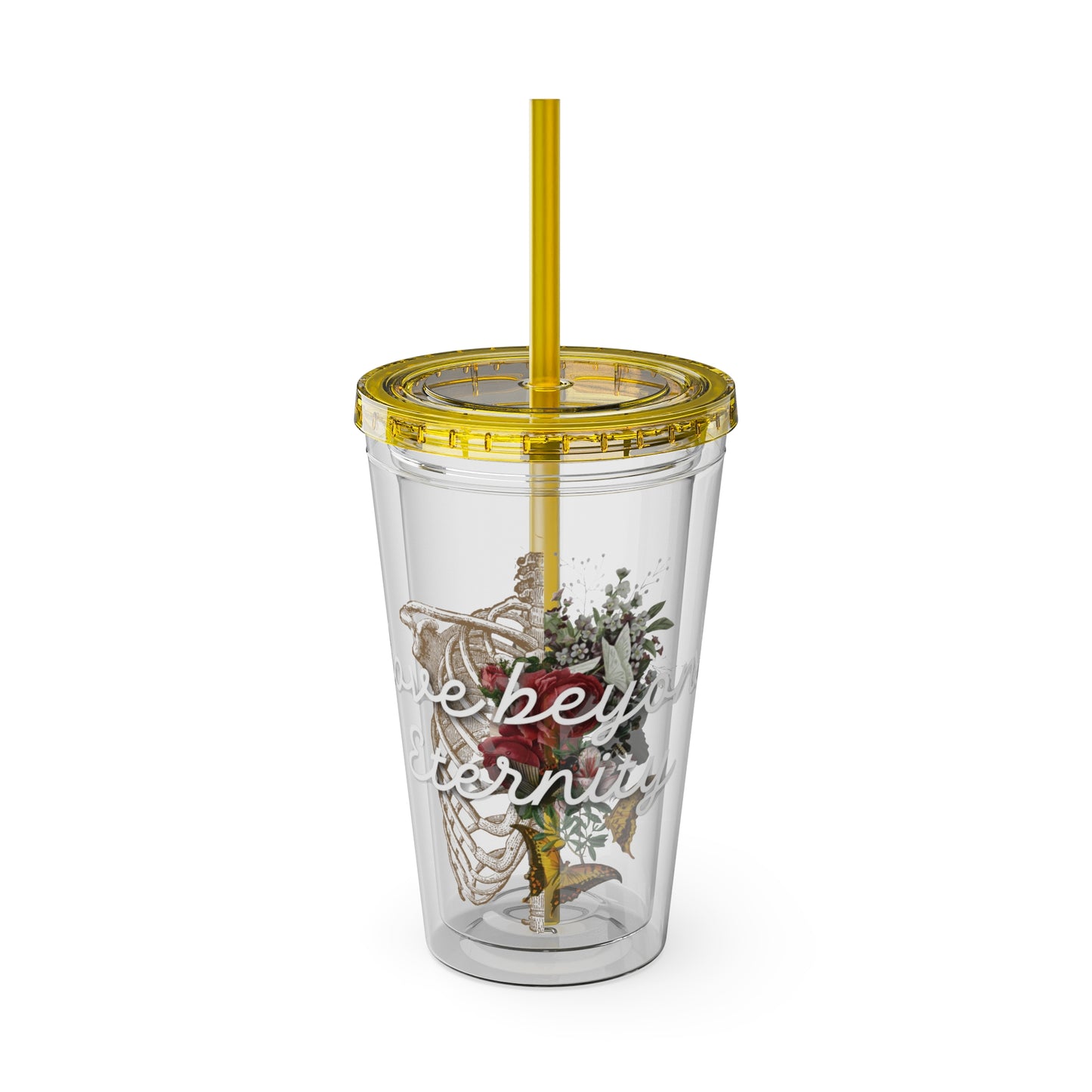Love Beyond Eternity Sunsplash Tumbler with Straw, 16oz