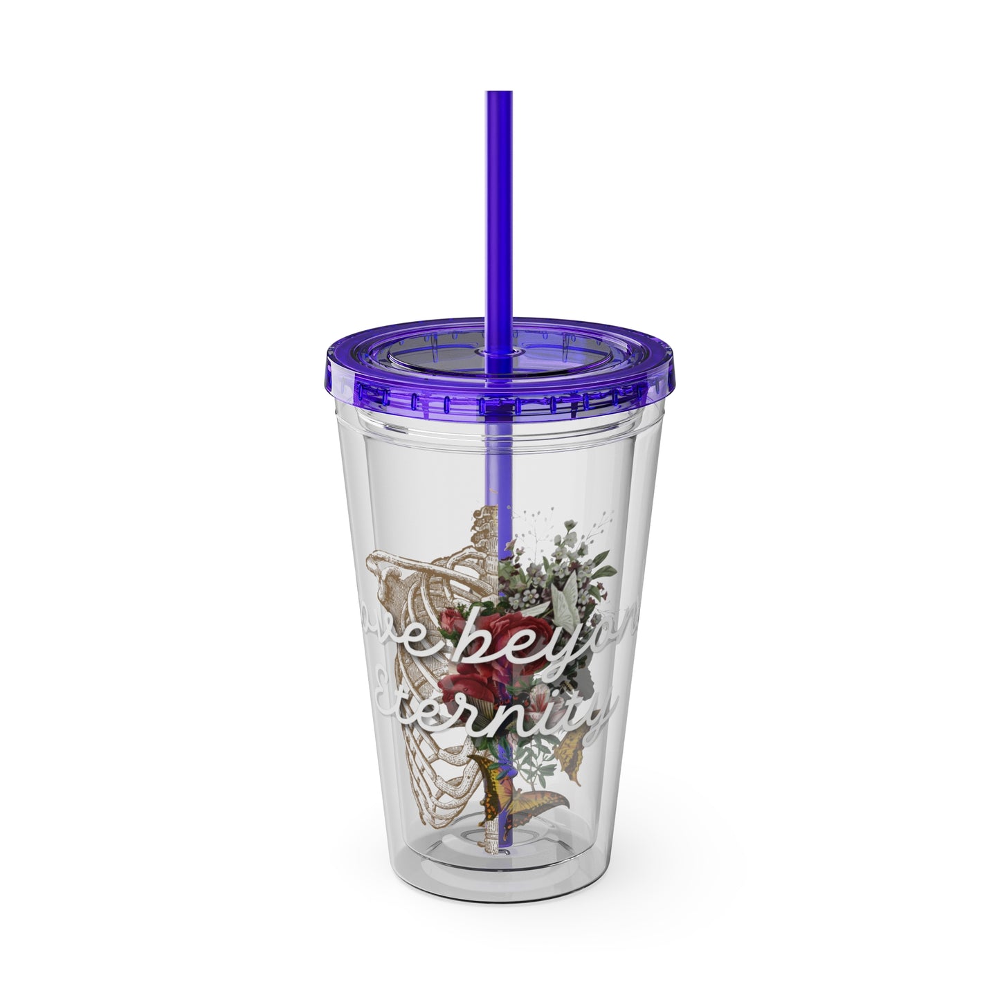 Love Beyond Eternity Sunsplash Tumbler with Straw, 16oz