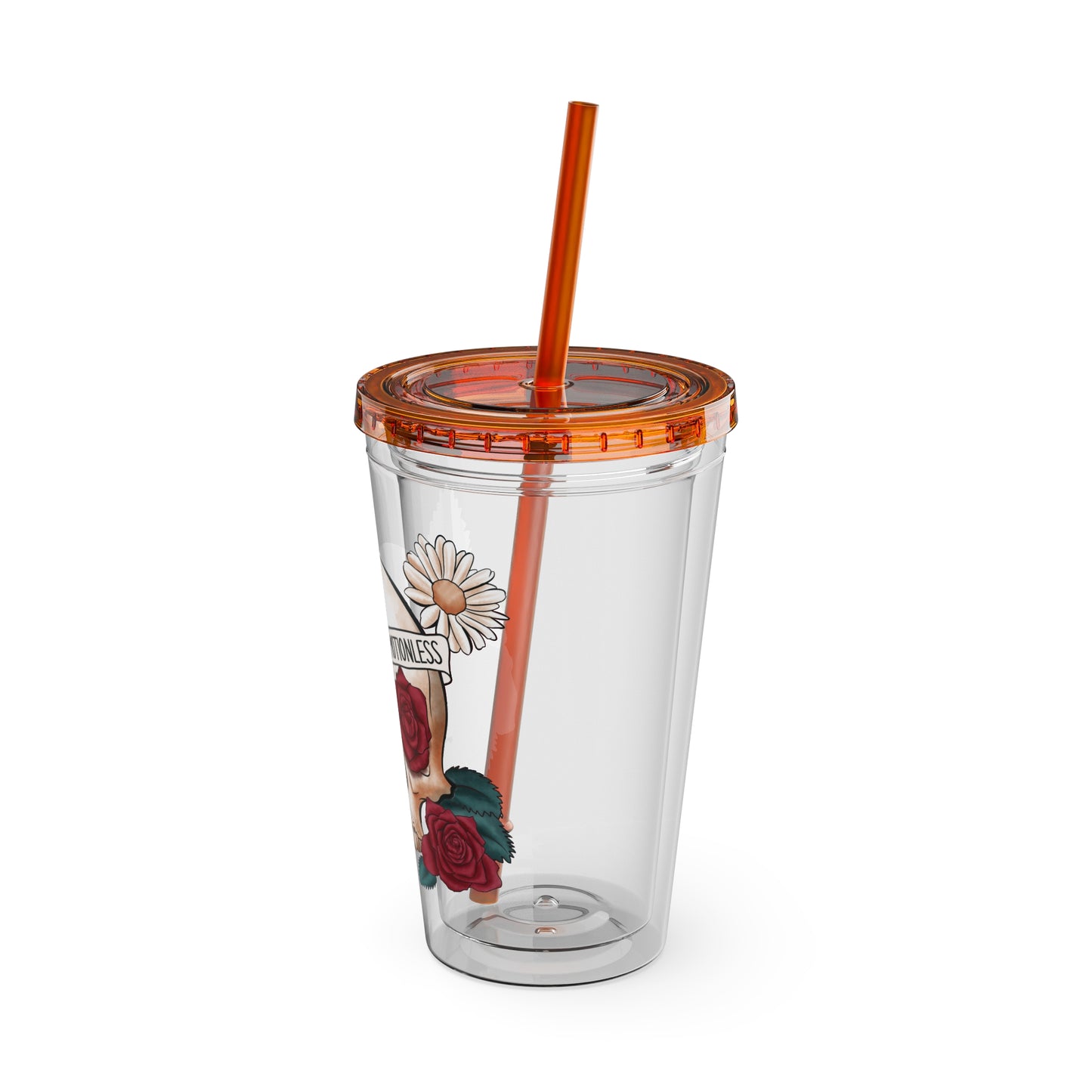 Kinda Emotional/Emotionless Sunsplash Tumbler with Straw, 16oz