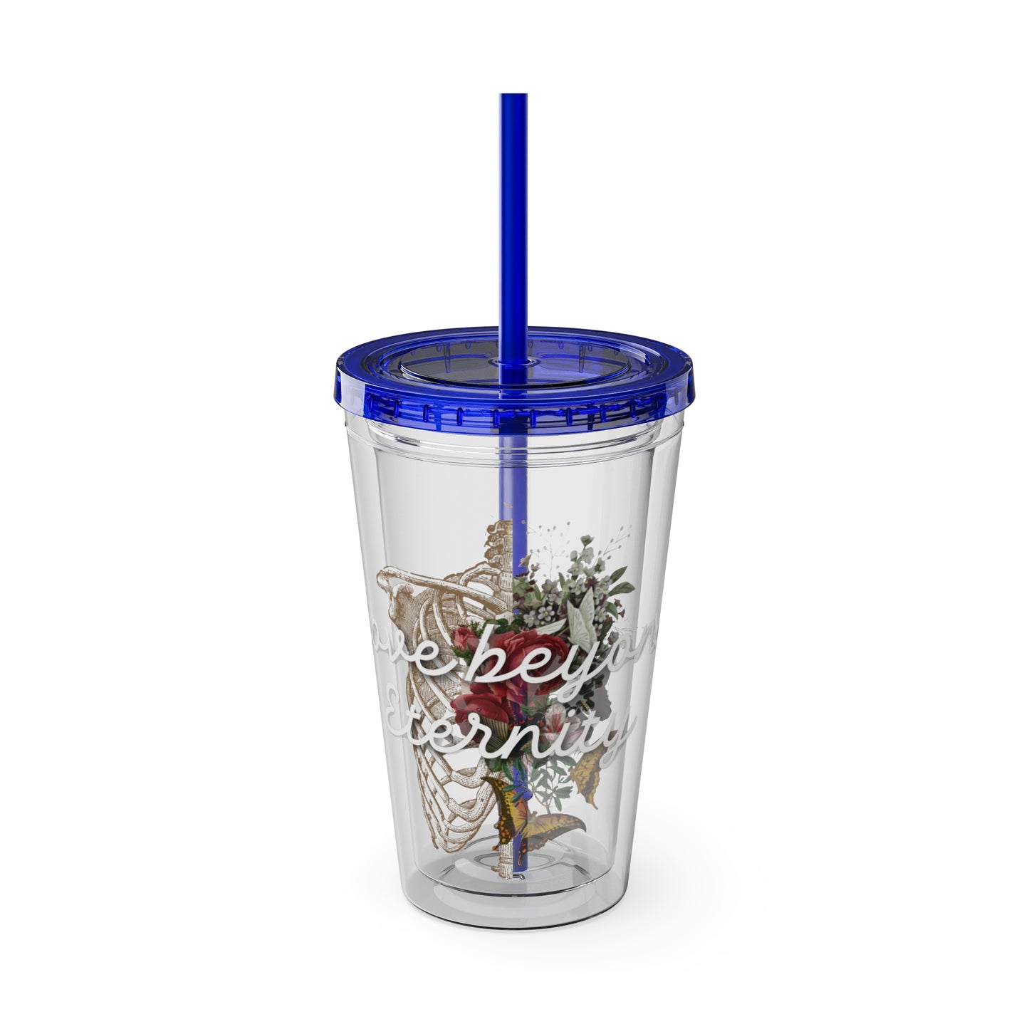 Love Beyond Eternity Sunsplash Tumbler with Straw, 16oz