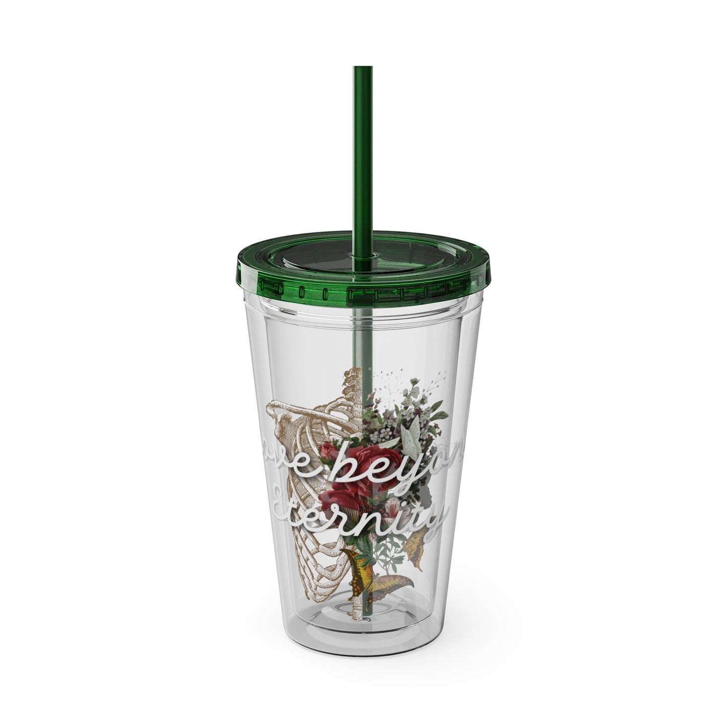 Love Beyond Eternity Sunsplash Tumbler with Straw, 16oz