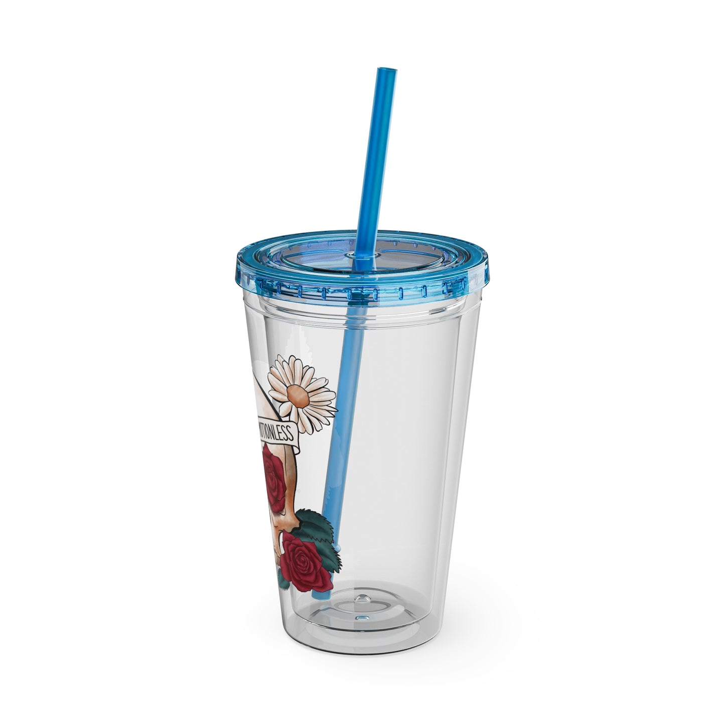 Kinda Emotional/Emotionless Sunsplash Tumbler with Straw, 16oz