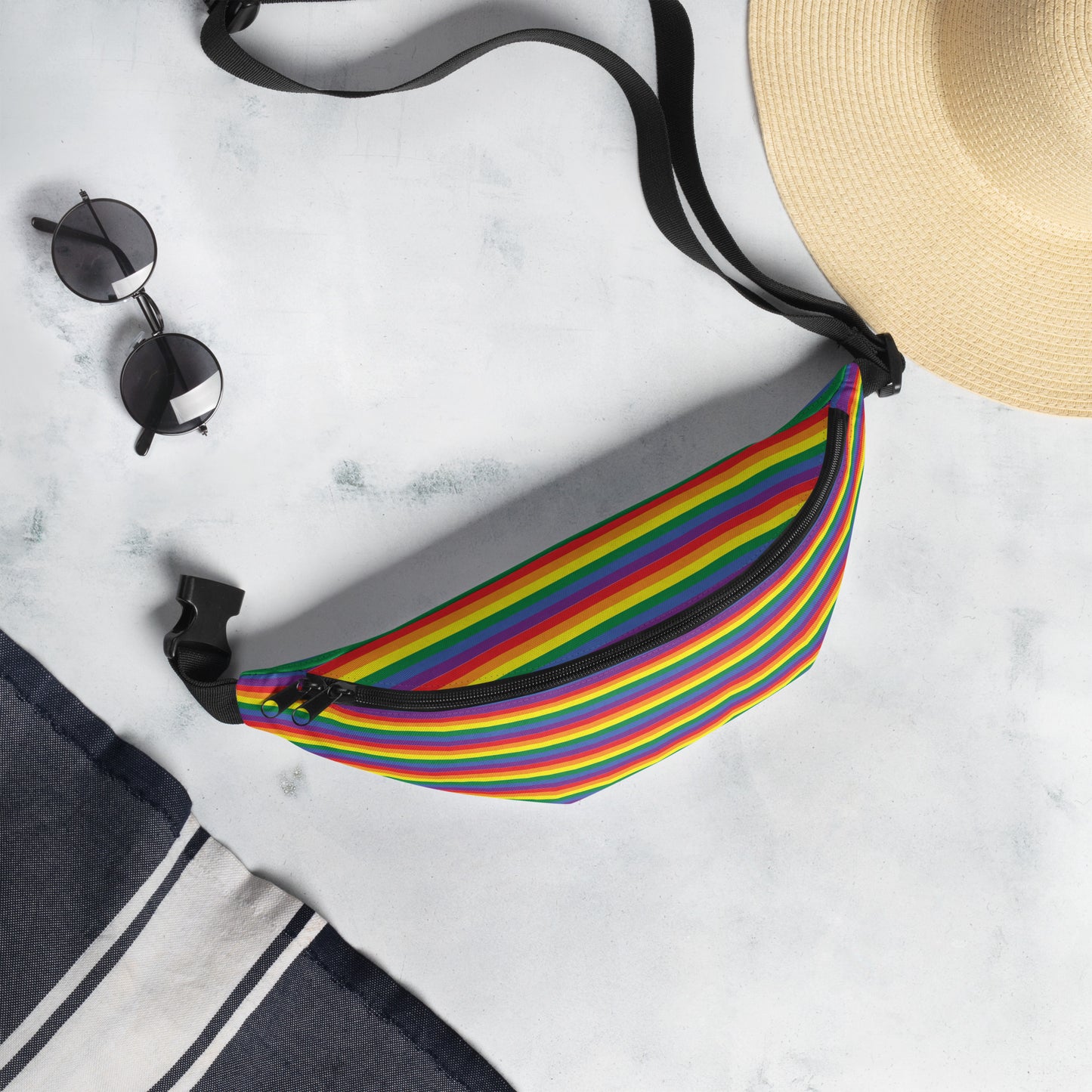 Pride Rainbow Fanny Pack Lifestyle View
