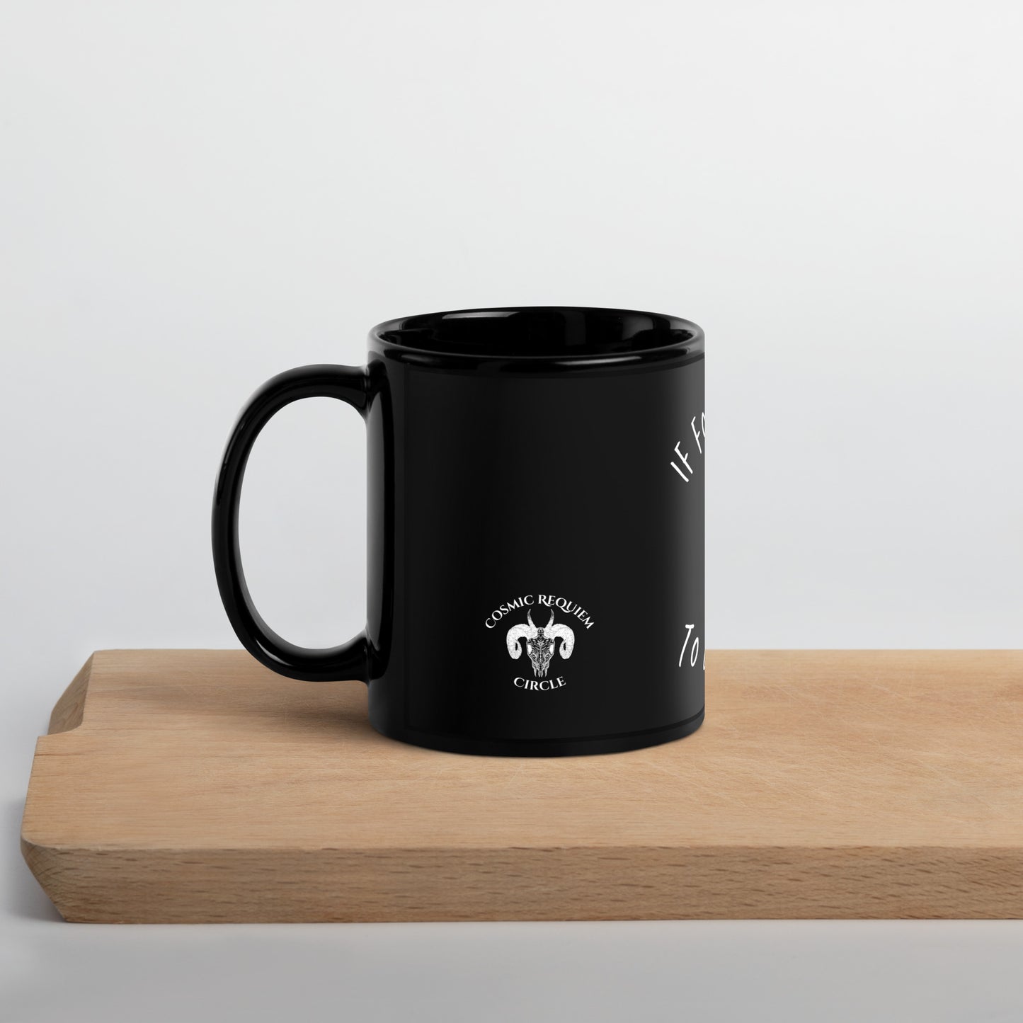 If Found Return to Lady Death Black Glossy Mug