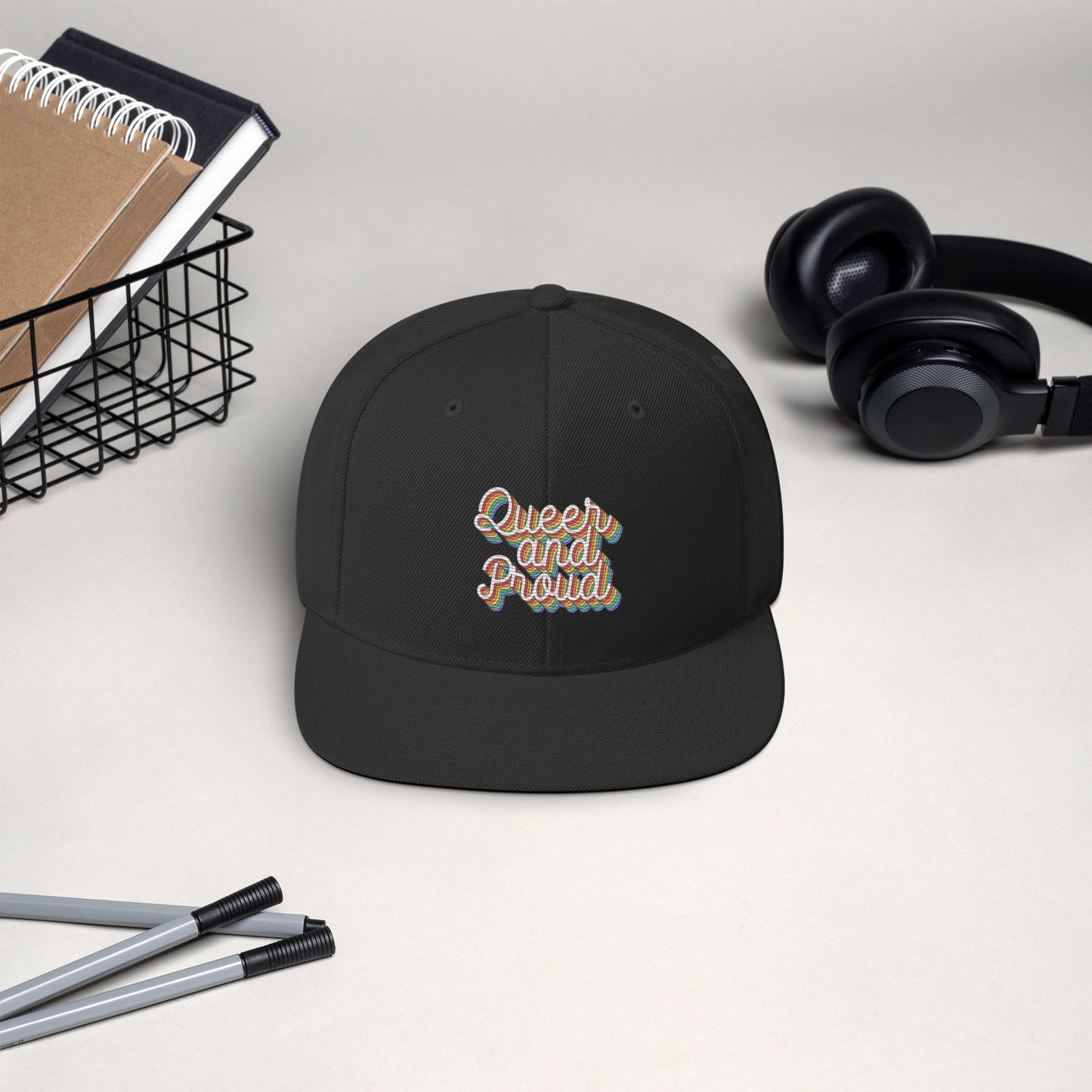 Queer & Proud Snapback Hat