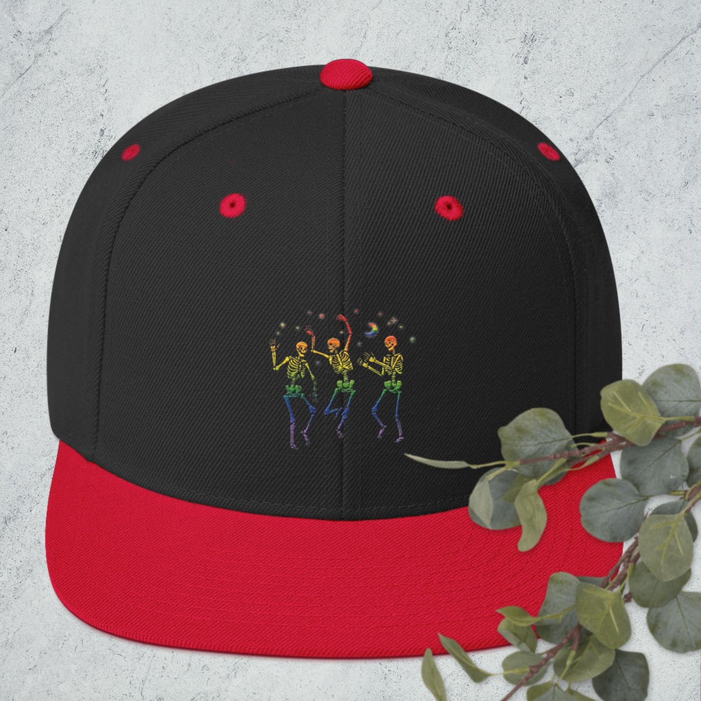 Pride Dancing Skellingtons Snapback Hat