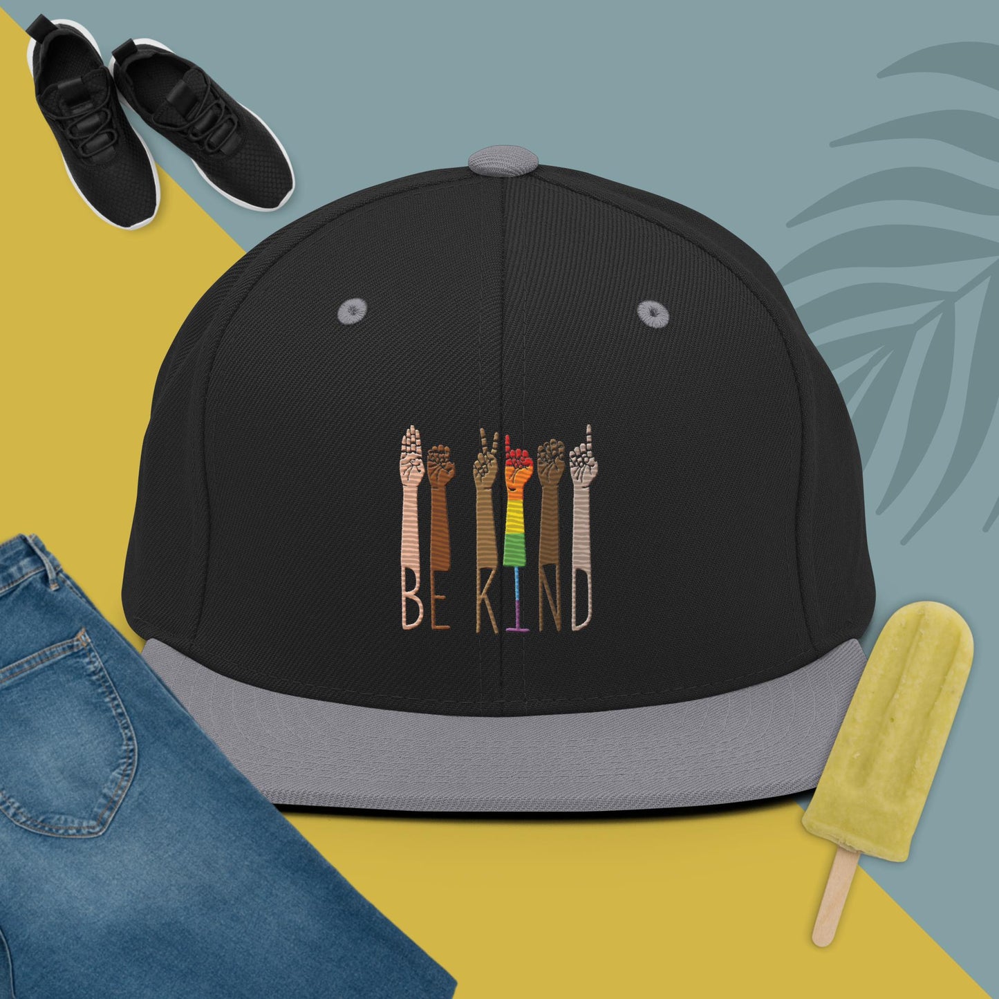 Be Kind Sign Snapback Hat