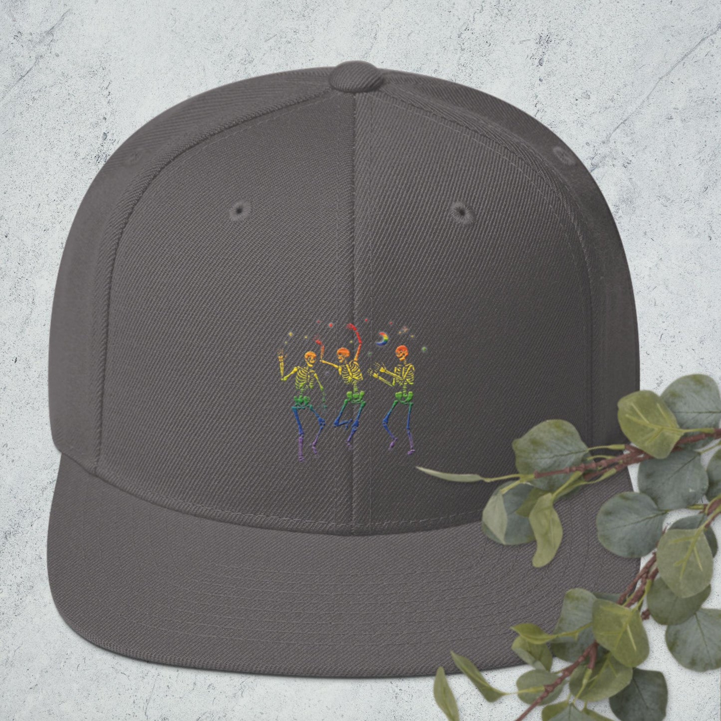 Pride Dancing Skellingtons Snapback Hat