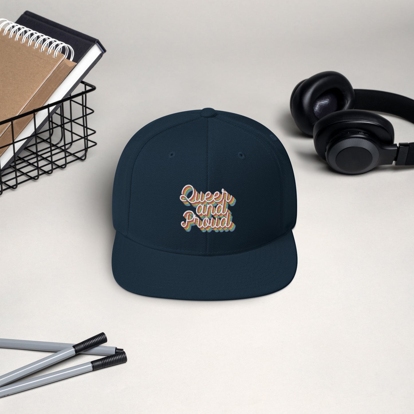 Queer & Proud Snapback Hat