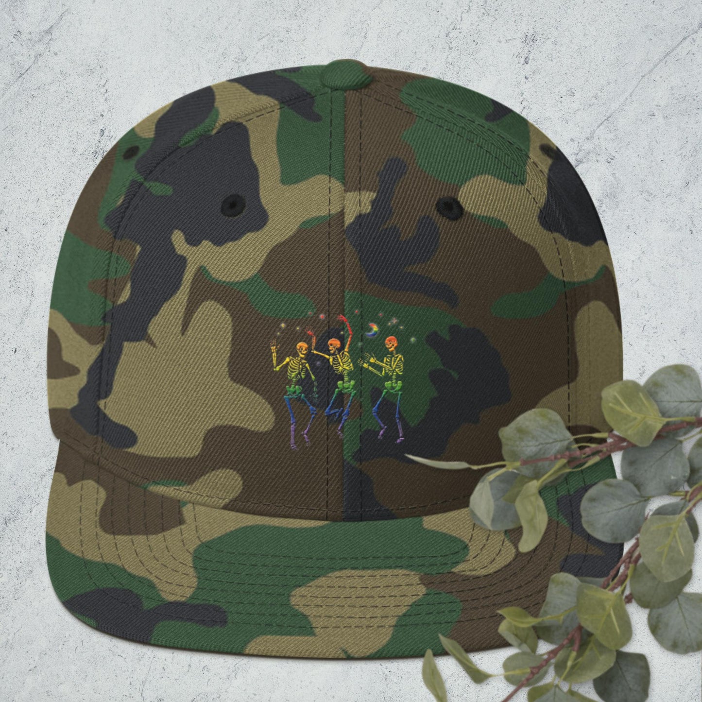 Pride Dancing Skellingtons Snapback Hat