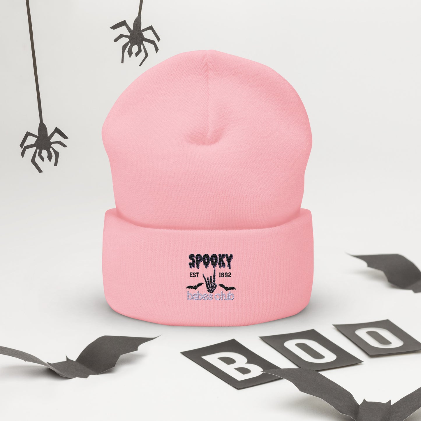 Spooky Babe Club Cuffed Beanie Hat