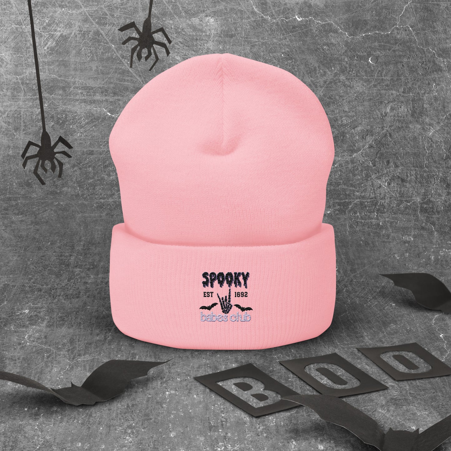 Spooky Babe Club Cuffed Beanie Hat