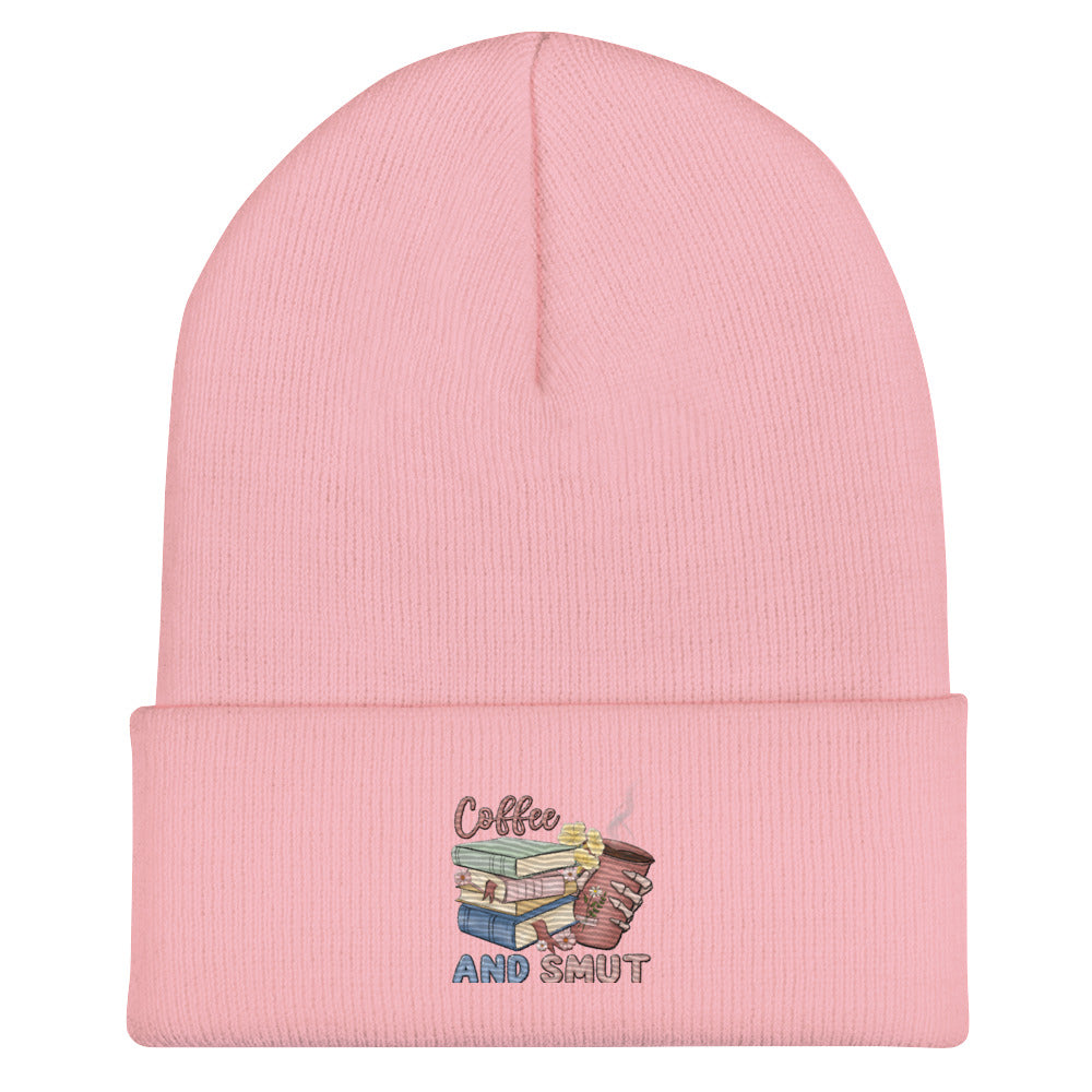 Coffee and Smut Cuffed Beanie