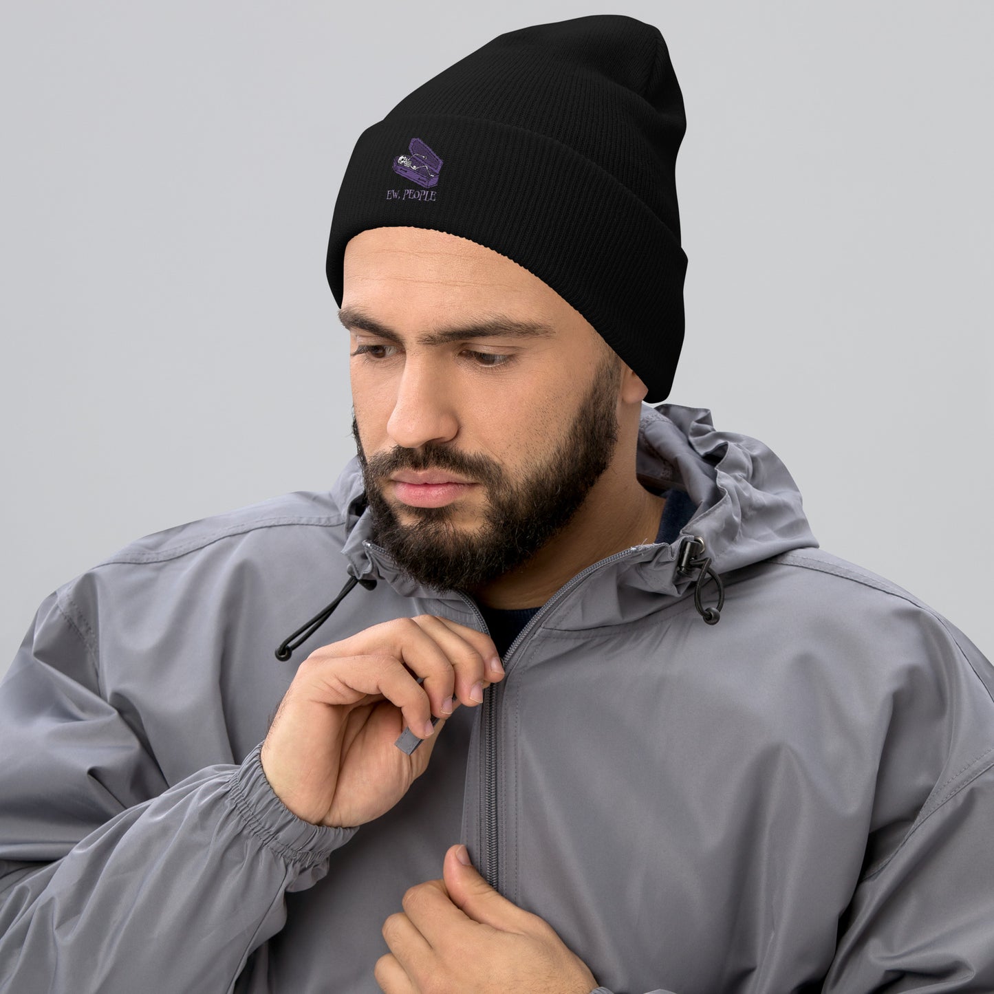 EW People Cuffed Beanie Hat