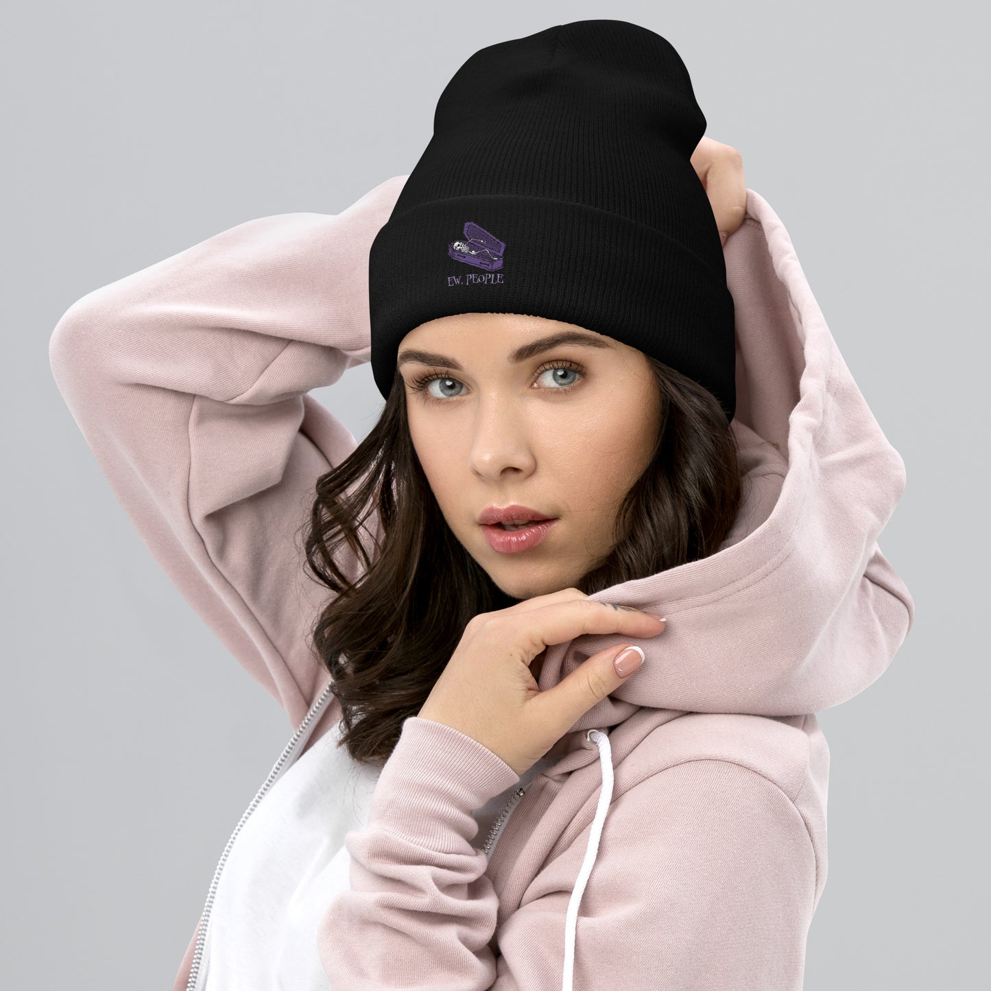 EW People Cuffed Beanie Hat
