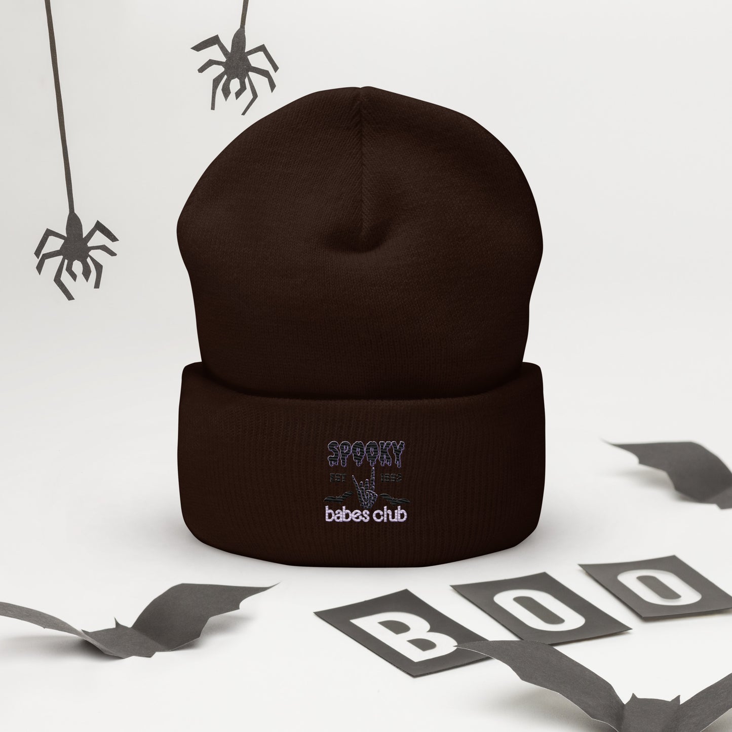 Spooky Babe Club Cuffed Beanie Hat