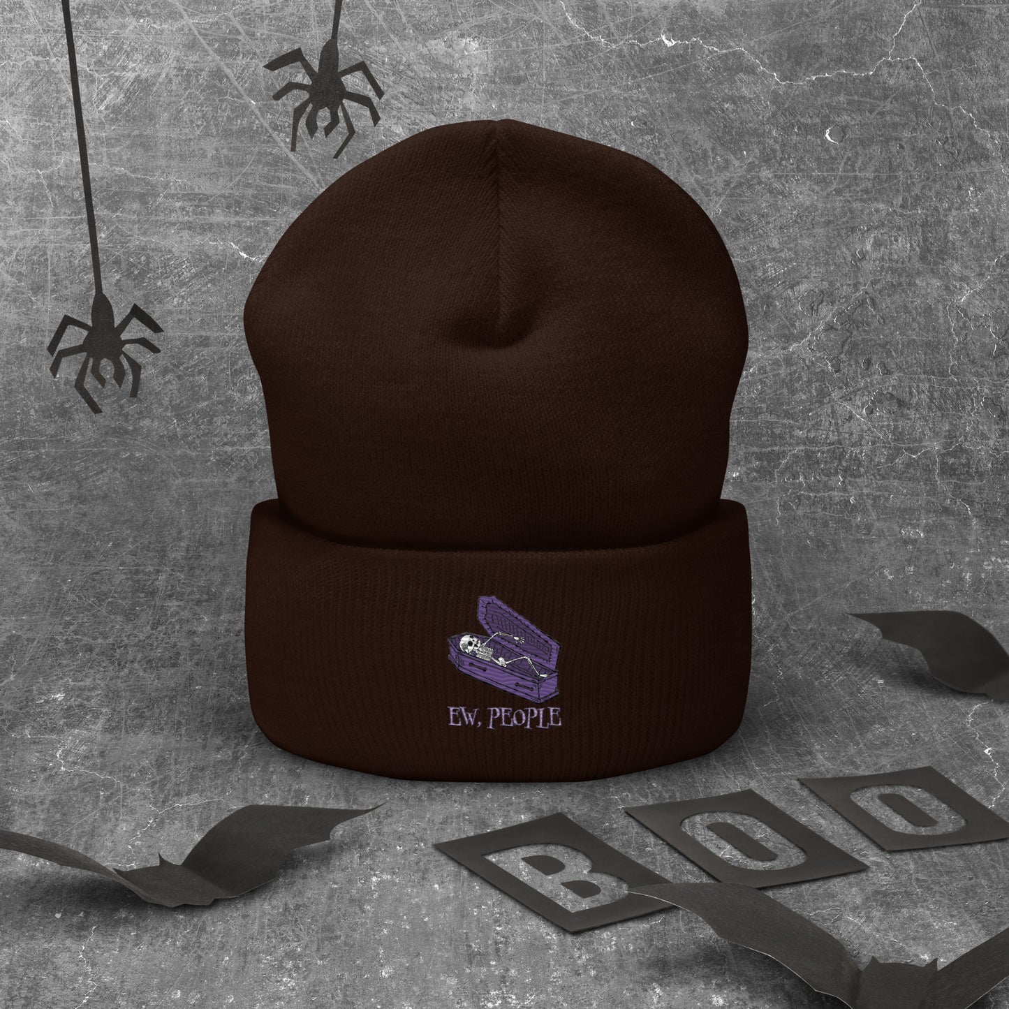 EW People Cuffed Beanie Hat