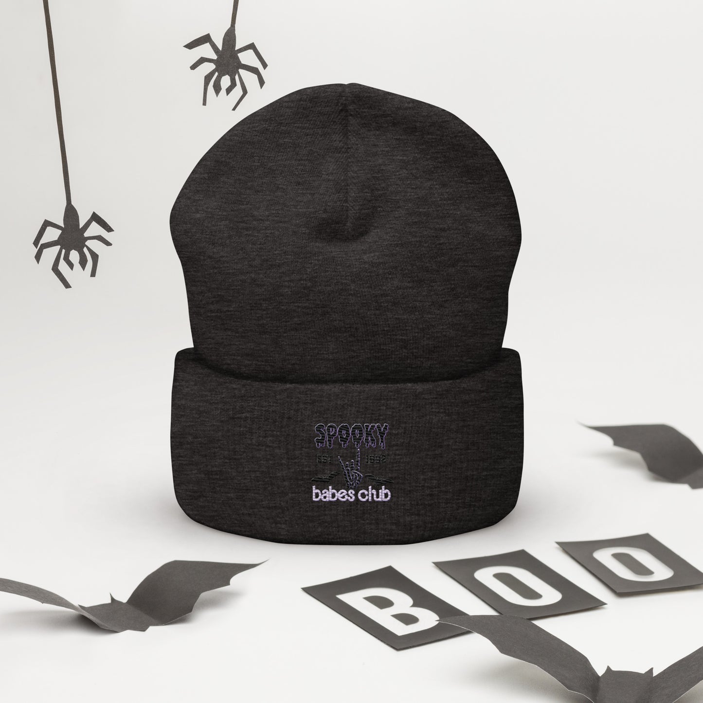 Spooky Babe Club Cuffed Beanie Hat