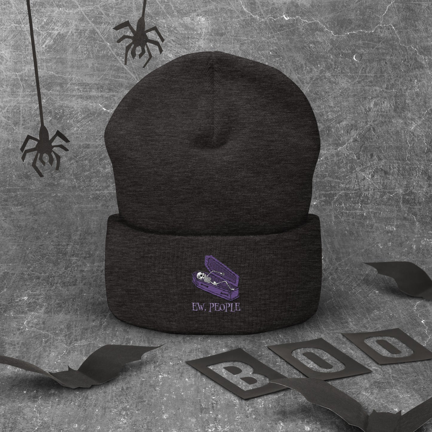 EW People Cuffed Beanie Hat