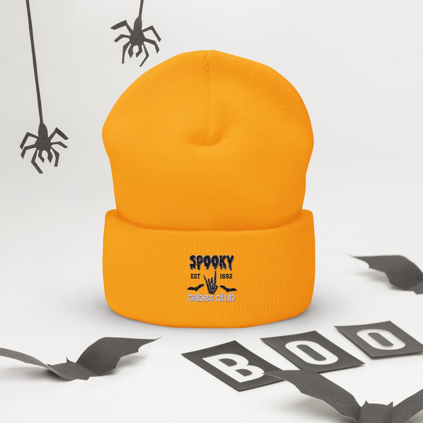 Spooky Babe Club Cuffed Beanie Hat