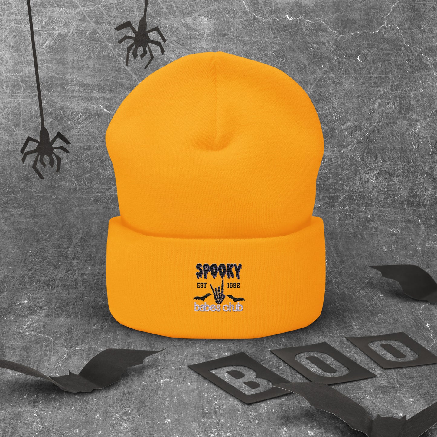 Spooky Babe Club Cuffed Beanie Hat