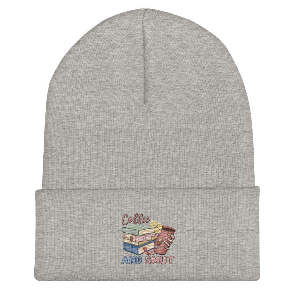 Coffee and Smut Cuffed Beanie