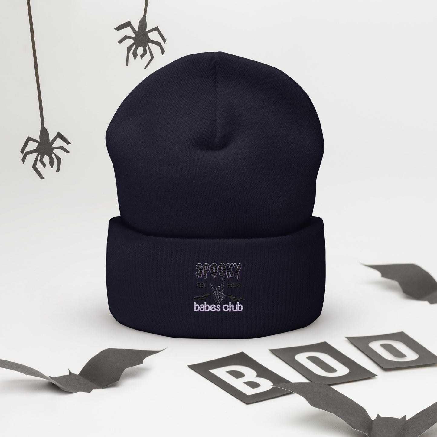 Spooky Babe Club Cuffed Beanie Hat
