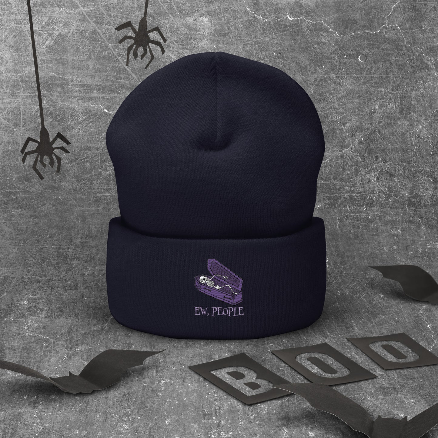 EW People Cuffed Beanie Hat
