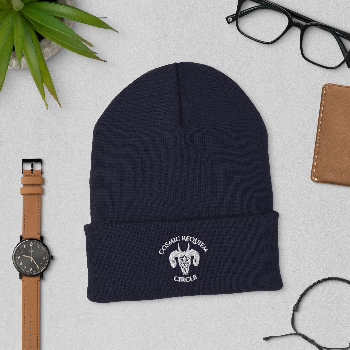Cosmic Requiem Circle Cuffed Beanie