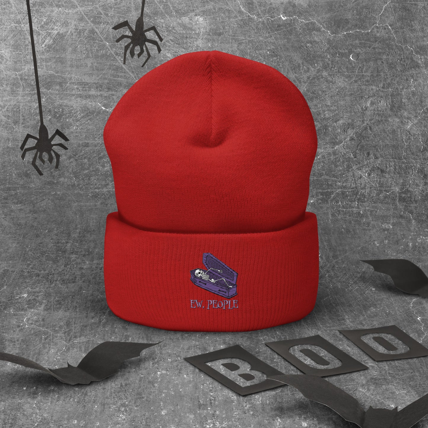 EW People Cuffed Beanie Hat