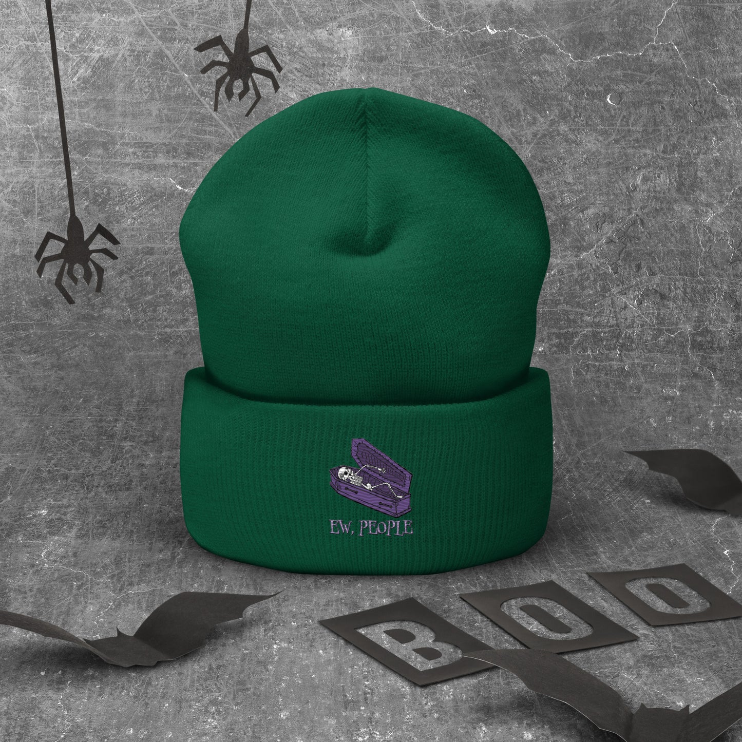 EW People Cuffed Beanie Hat