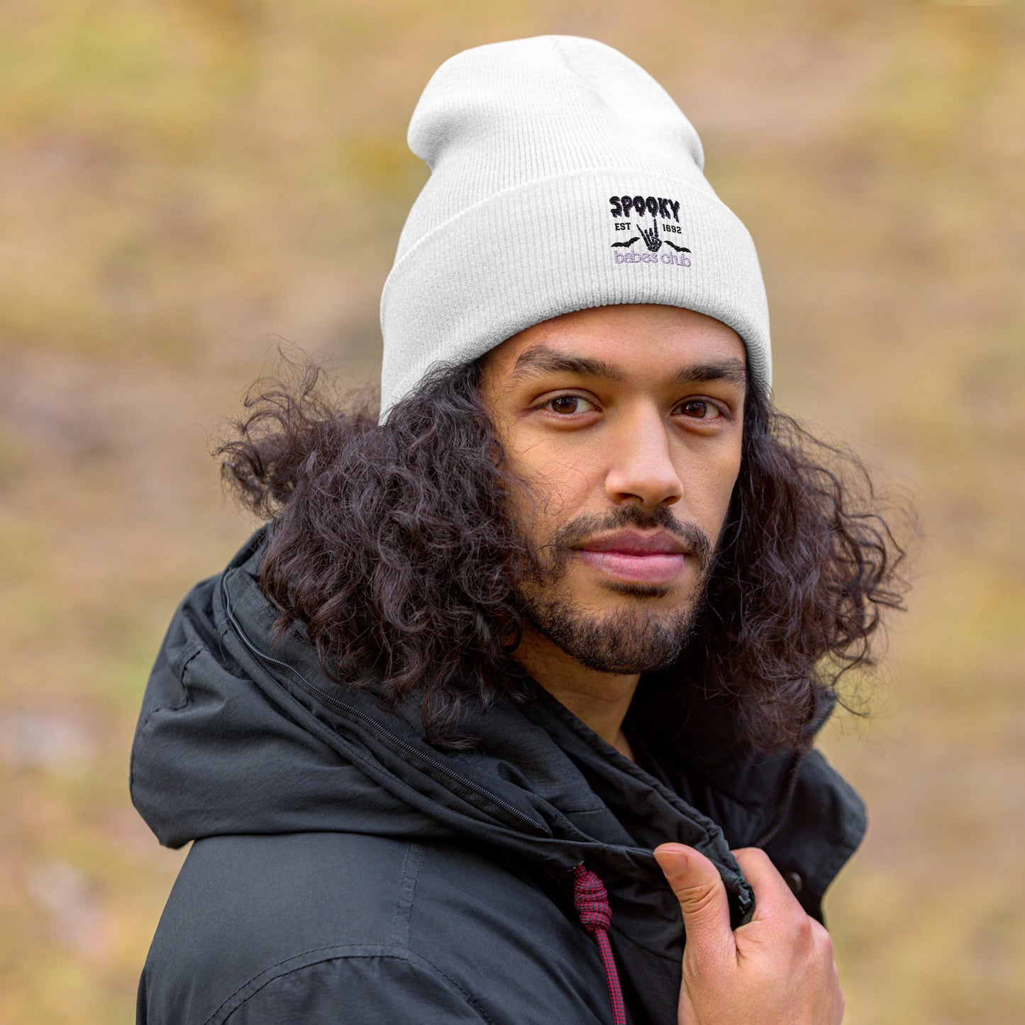 Spooky Babe Club Cuffed Beanie Hat