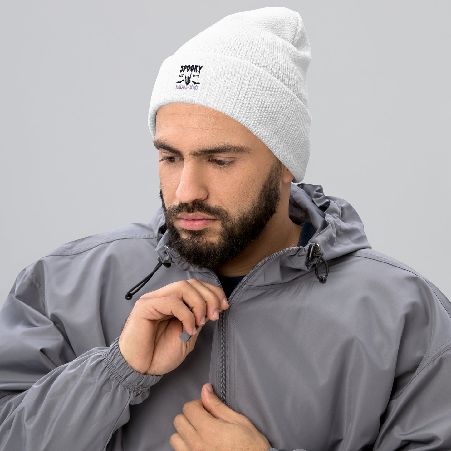 Spooky Babe Club Cuffed Beanie Hat