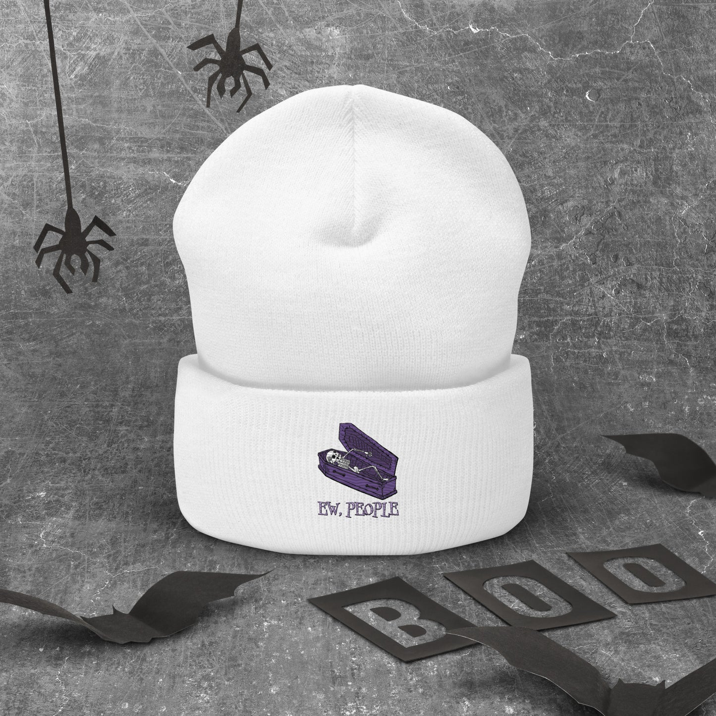 EW People Cuffed Beanie Hat