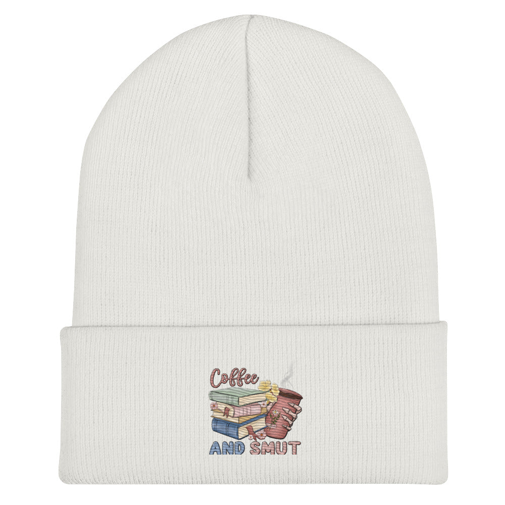 Coffee and Smut Cuffed Beanie